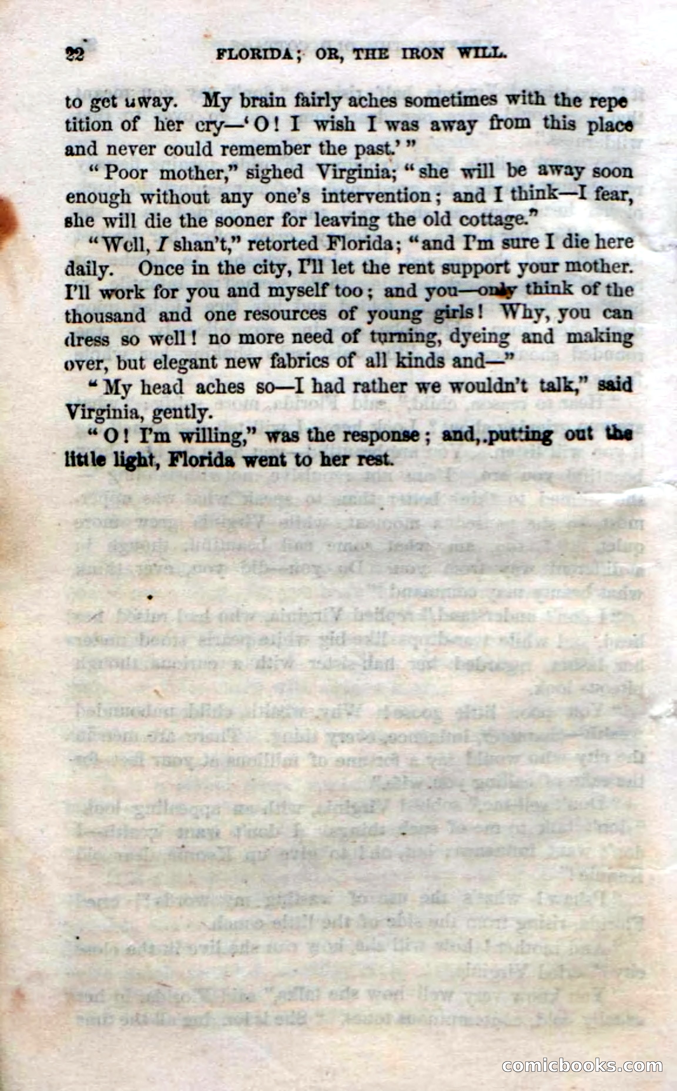 Beadle's Dime Novels No. 20: Florida; or, The Iron Will — page 24 of 130