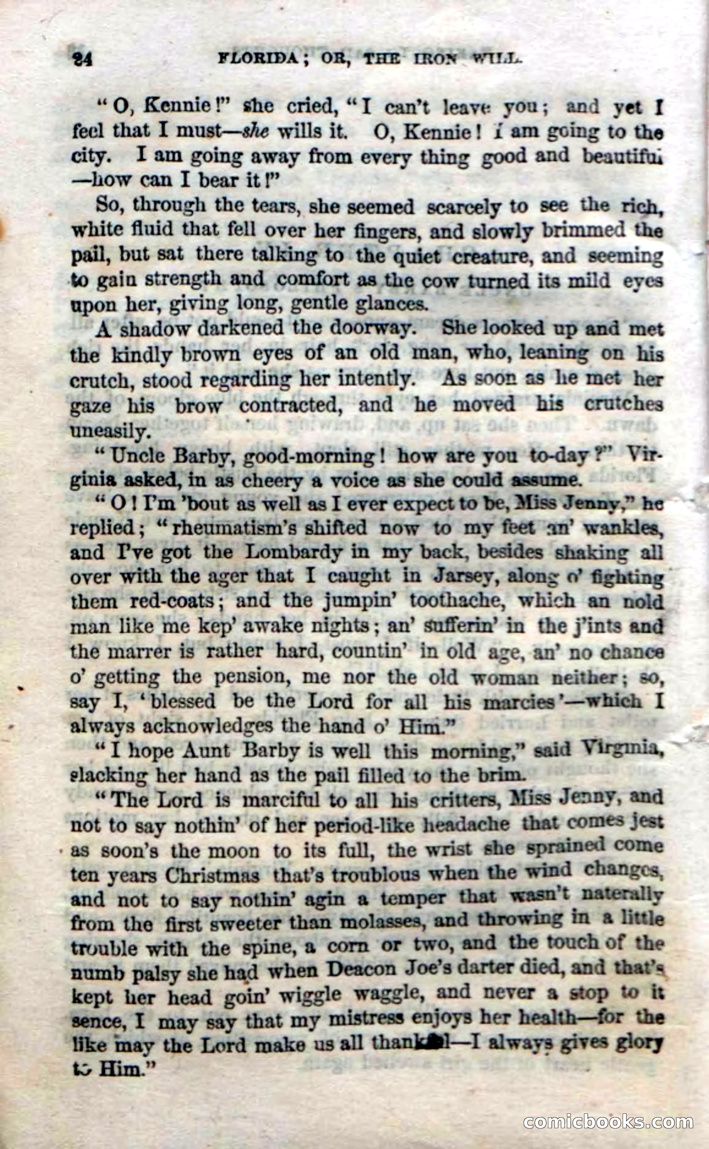 Beadle's Dime Novels No. 20: Florida; or, The Iron Will — page 26 of 130