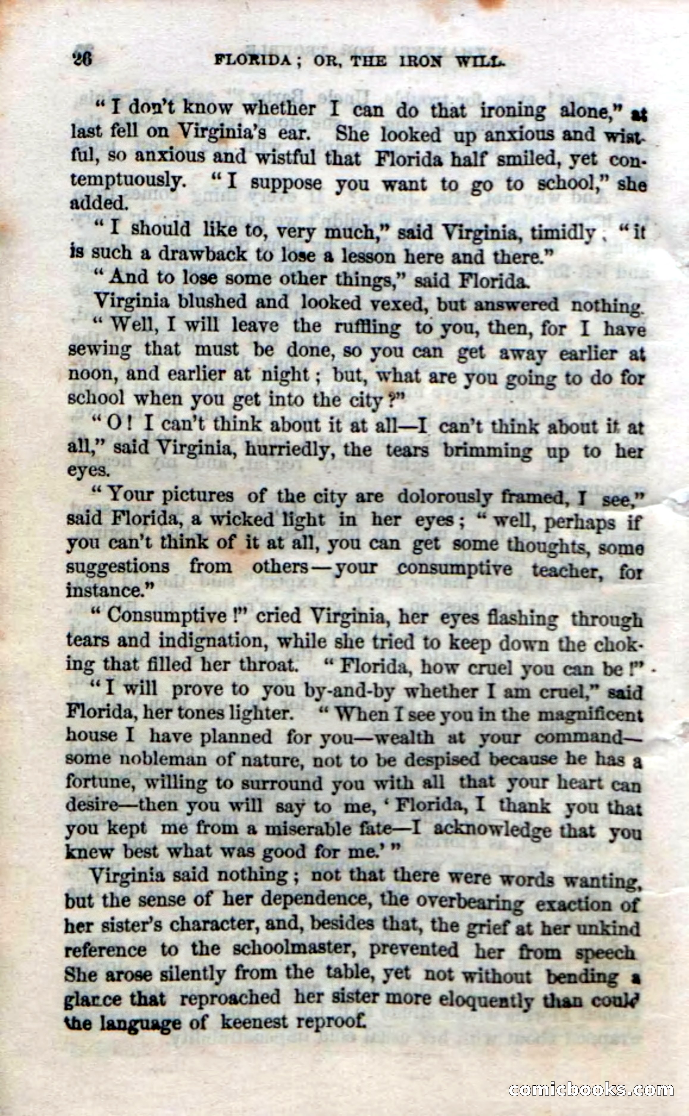 Beadle's Dime Novels No. 20: Florida; or, The Iron Will — page 28 of 130
