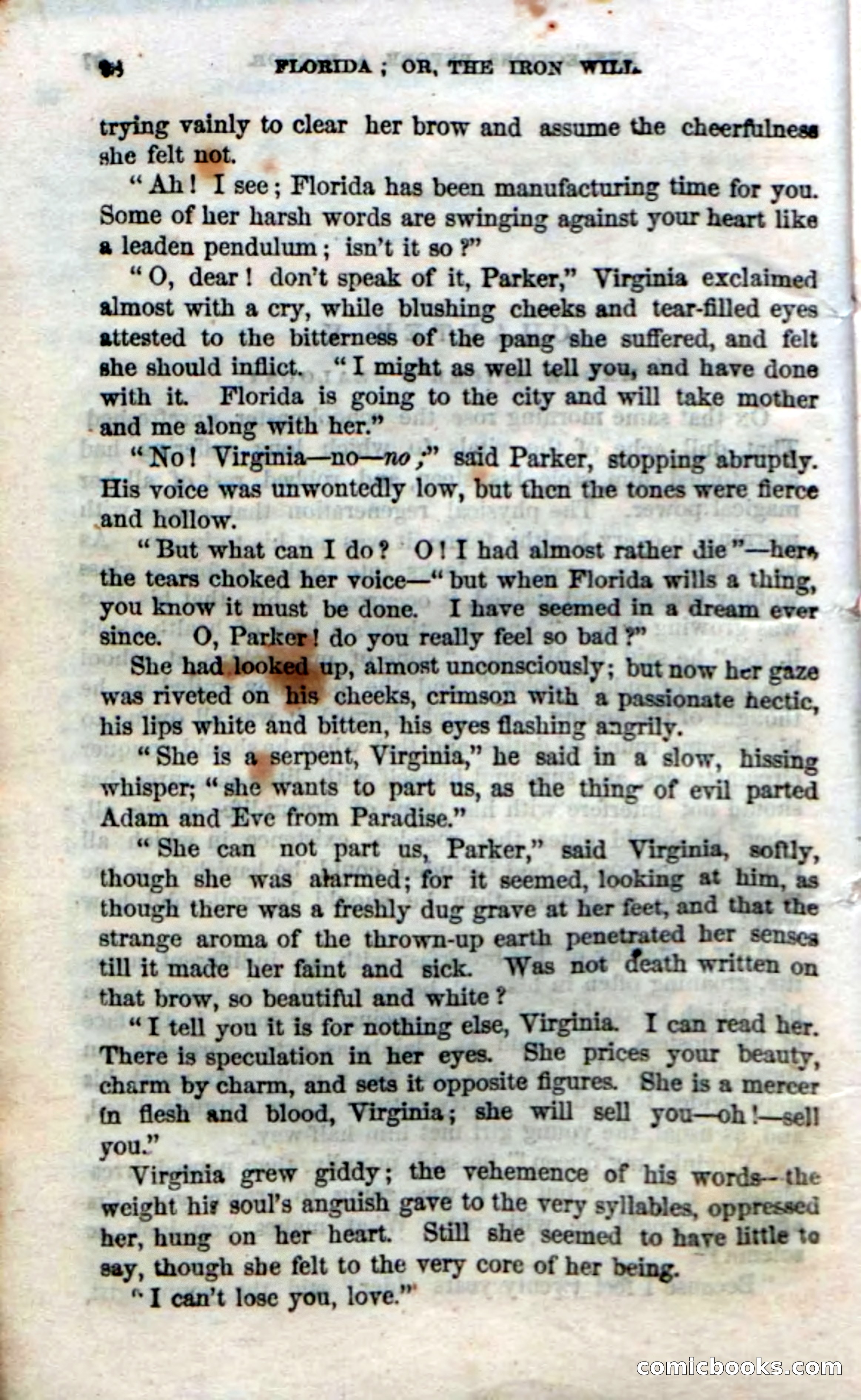 Beadle's Dime Novels No. 20: Florida; or, The Iron Will — page 30 of 130