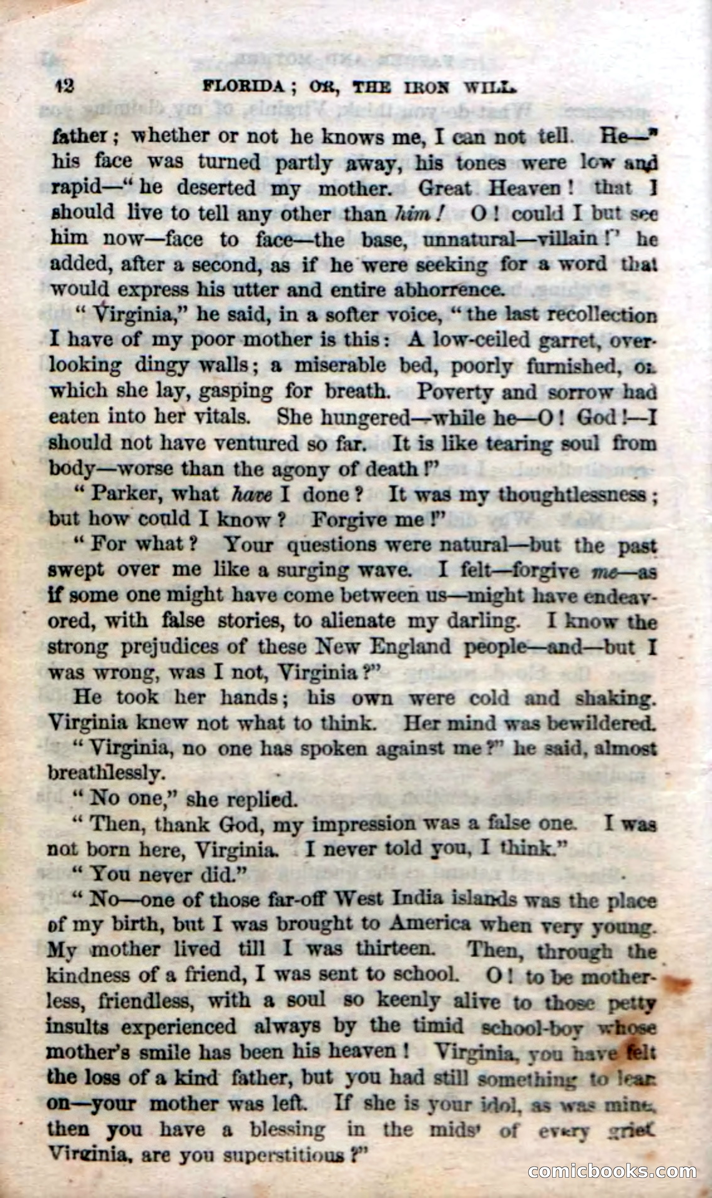 Beadle's Dime Novels No. 20: Florida; or, The Iron Will — page 44 of 130