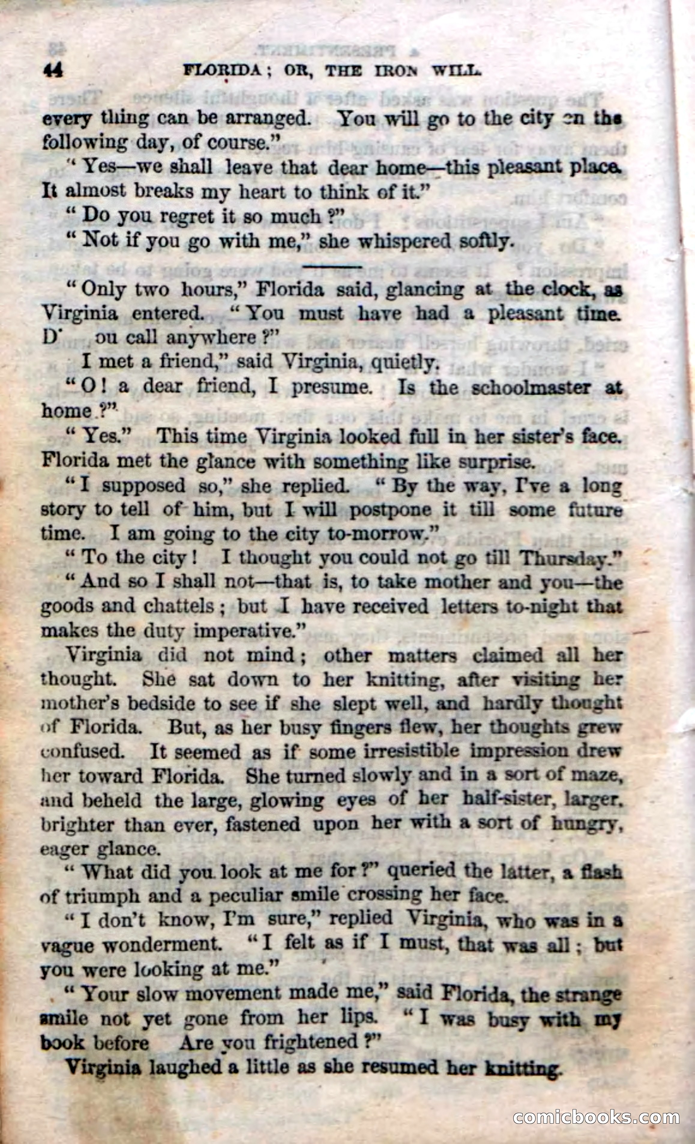 Beadle's Dime Novels No. 20: Florida; or, The Iron Will — page 46 of 130