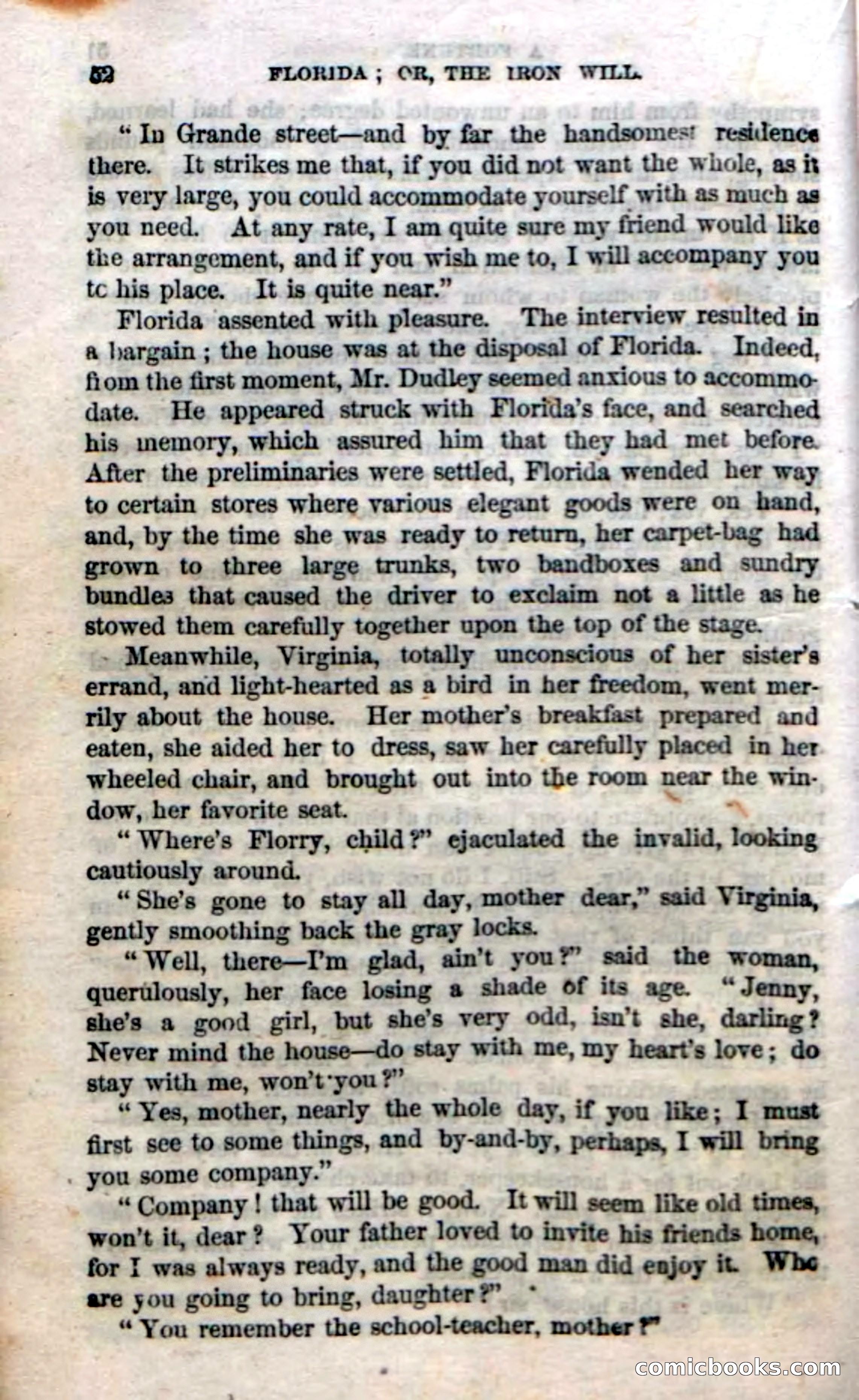 Beadle's Dime Novels No. 20: Florida; or, The Iron Will — page 54 of 130