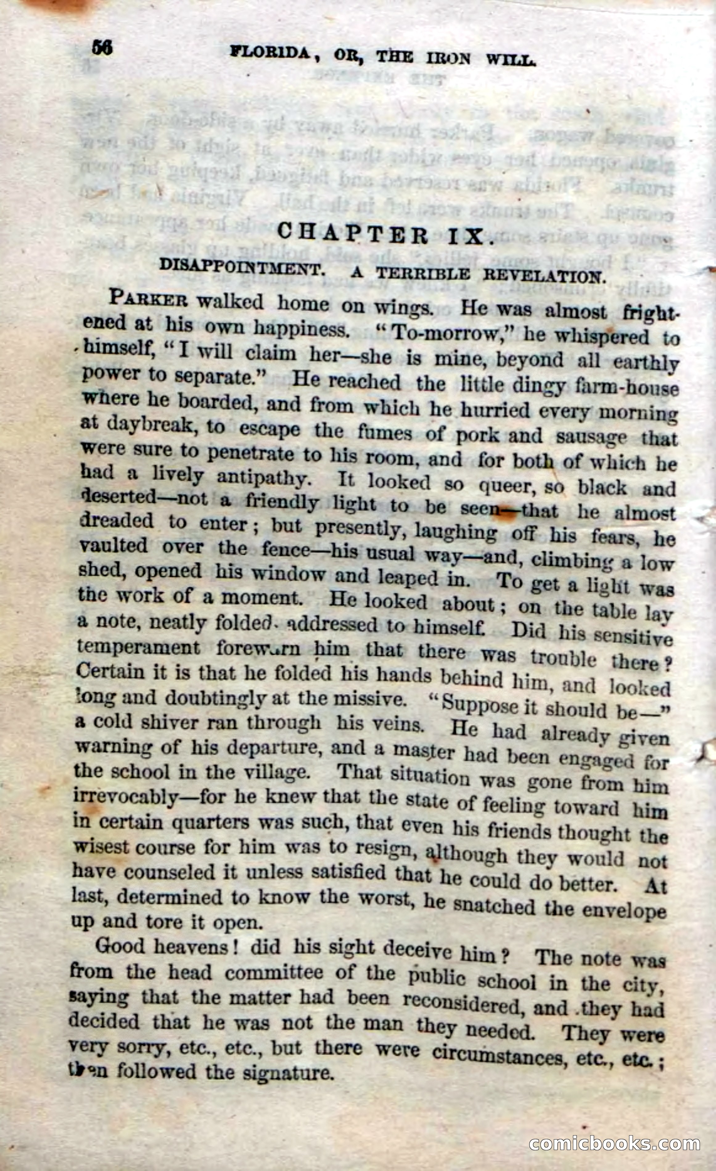 Beadle's Dime Novels No. 20: Florida; or, The Iron Will — page 58 of 130
