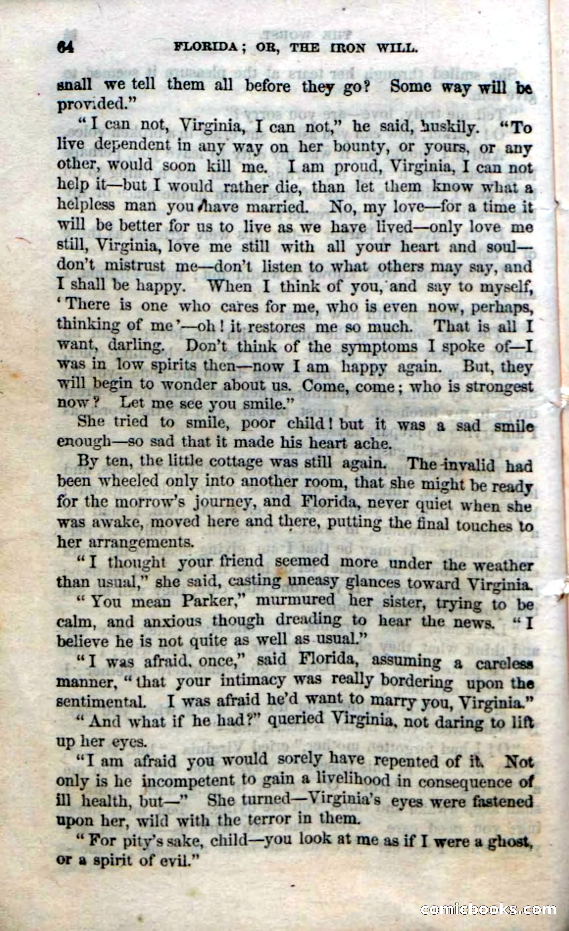 Beadle's Dime Novels No. 20: Florida; or, The Iron Will — page 66 of 130