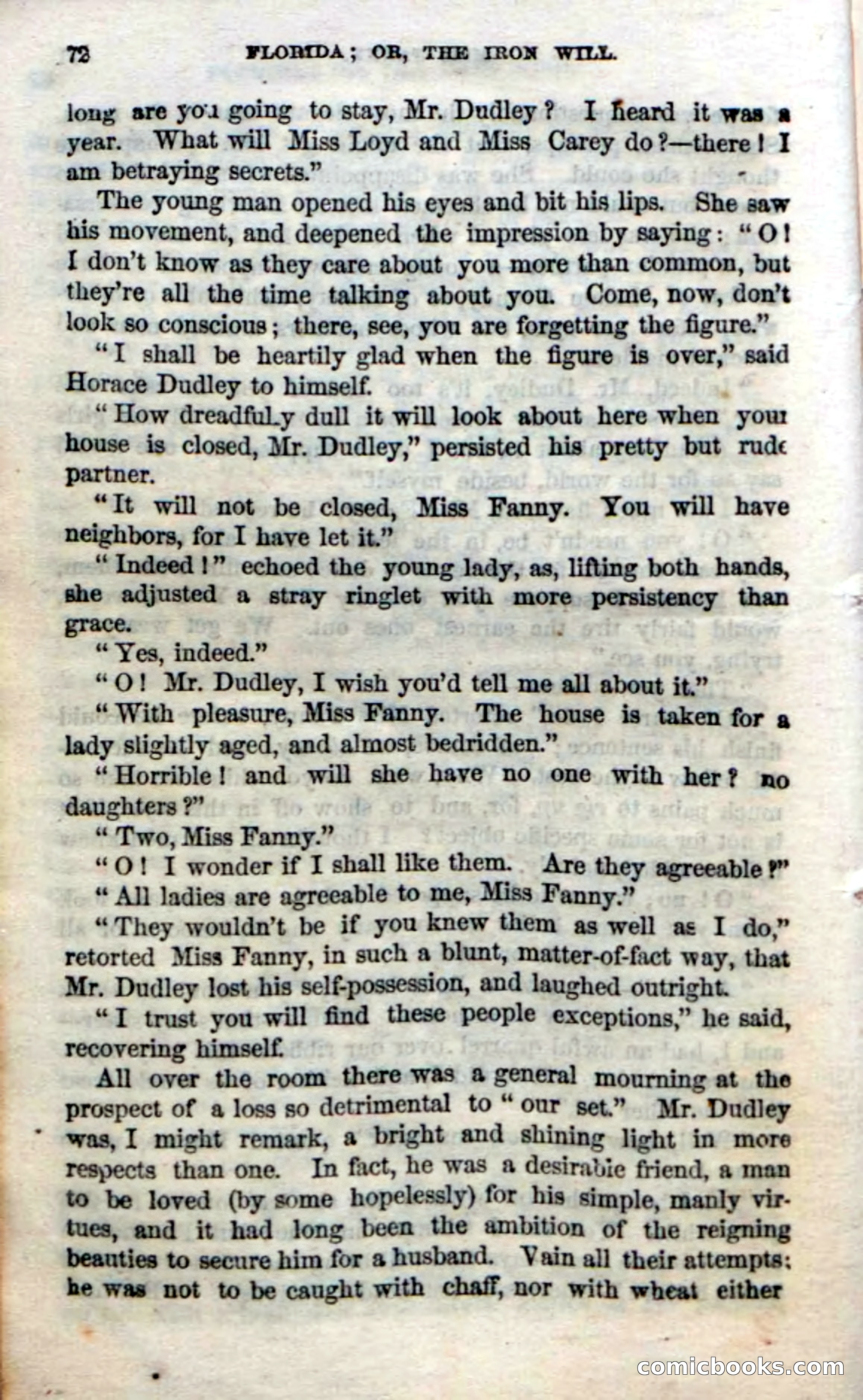 Beadle's Dime Novels No. 20: Florida; or, The Iron Will — page 74 of 130