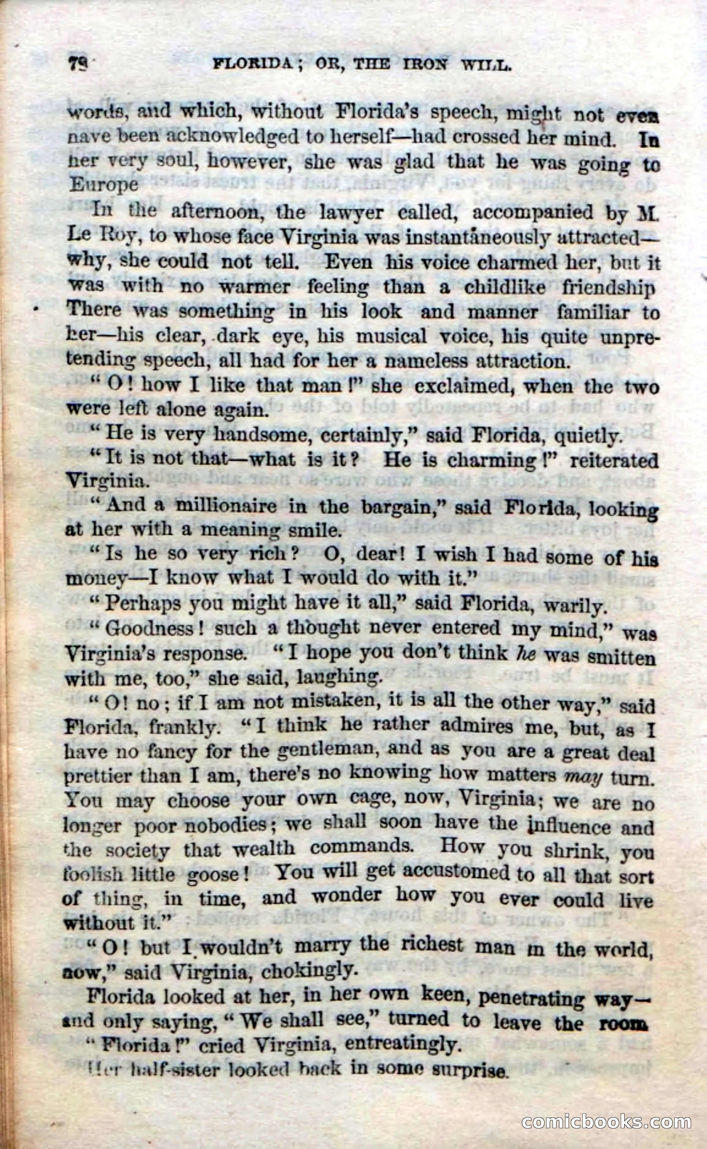 Beadle's Dime Novels No. 20: Florida; or, The Iron Will — page 80 of 130