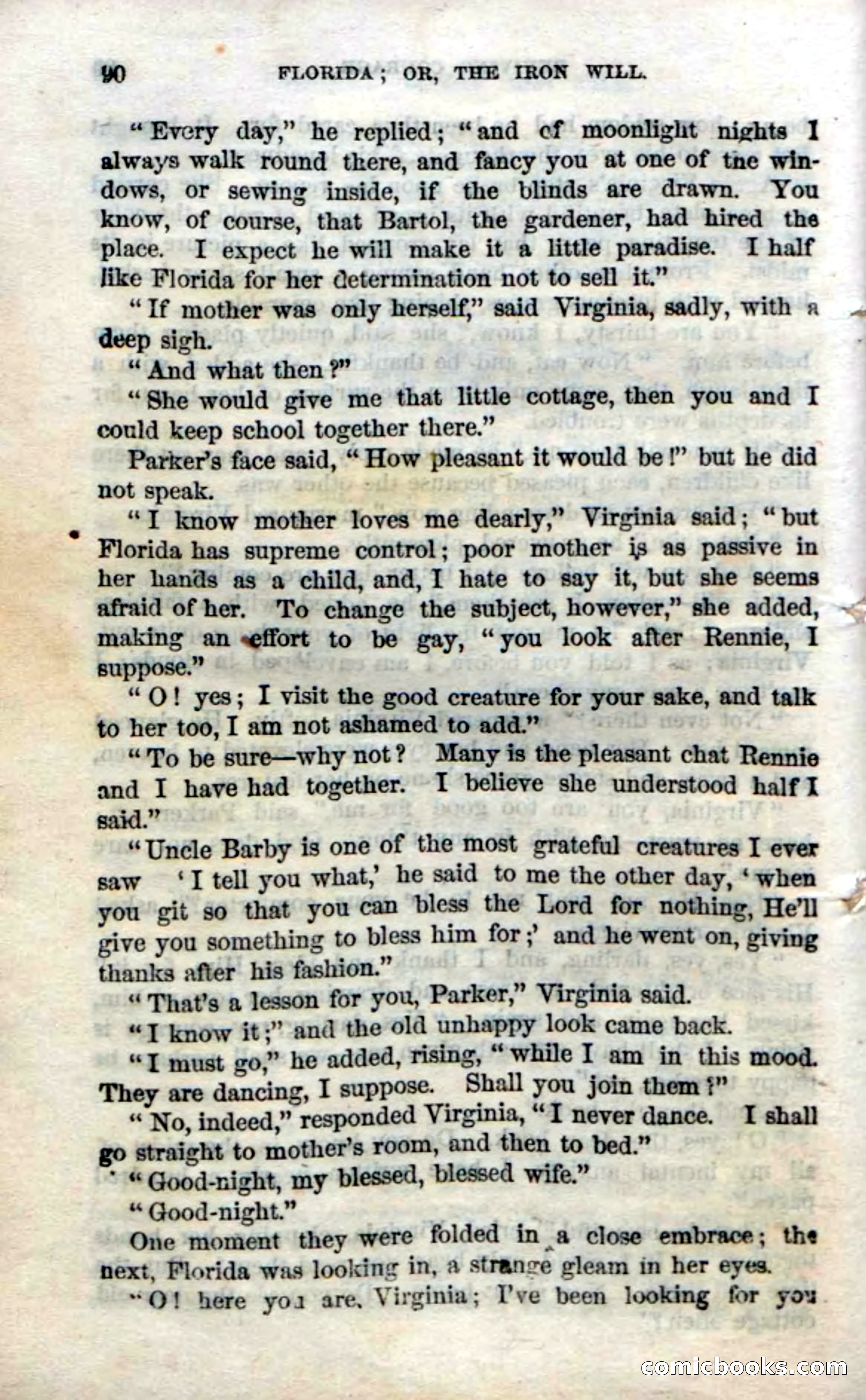 Beadle's Dime Novels No. 20: Florida; or, The Iron Will — page 92 of 130