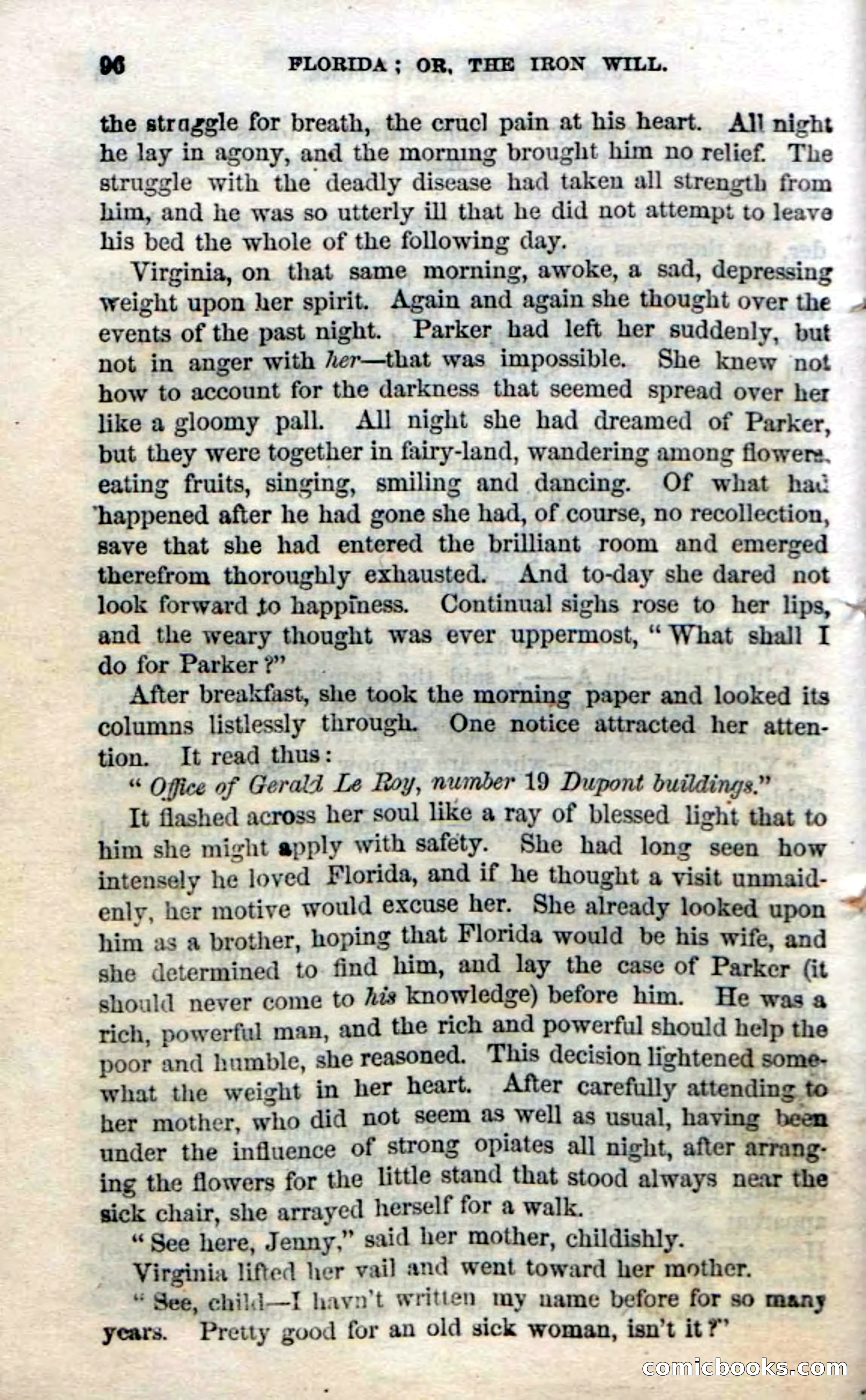 Beadle's Dime Novels No. 20: Florida; or, The Iron Will — page 98 of 130