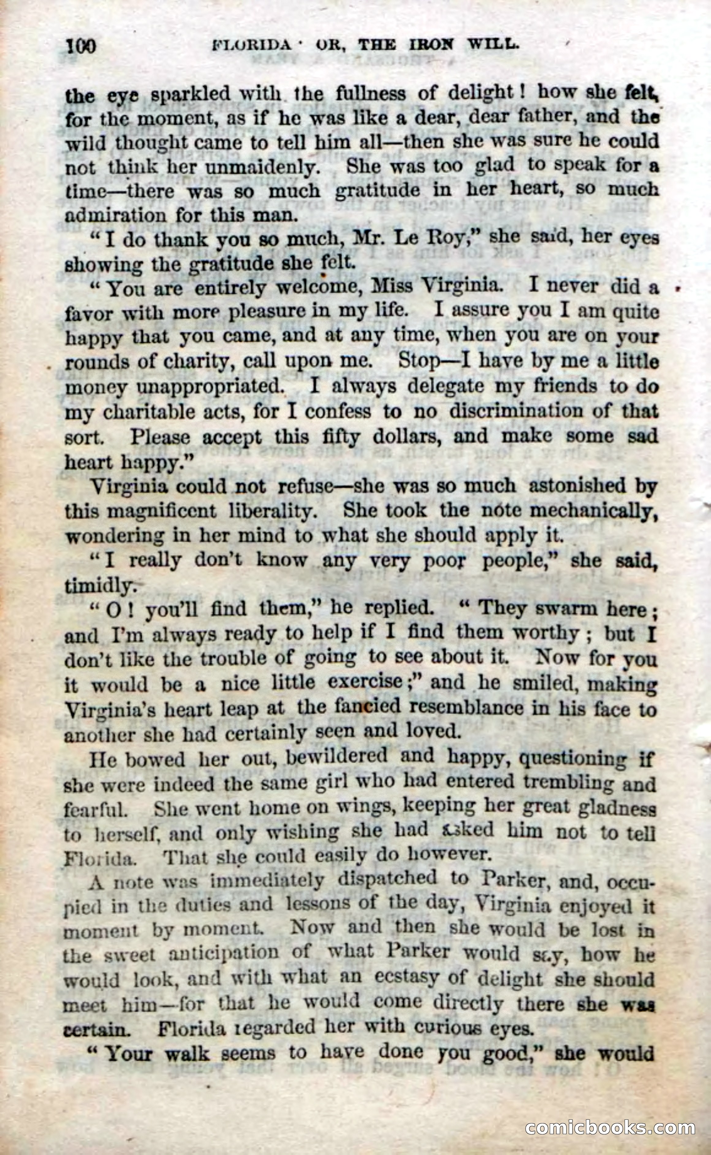 Beadle's Dime Novels No. 20: Florida; or, The Iron Will — page 102 of 130