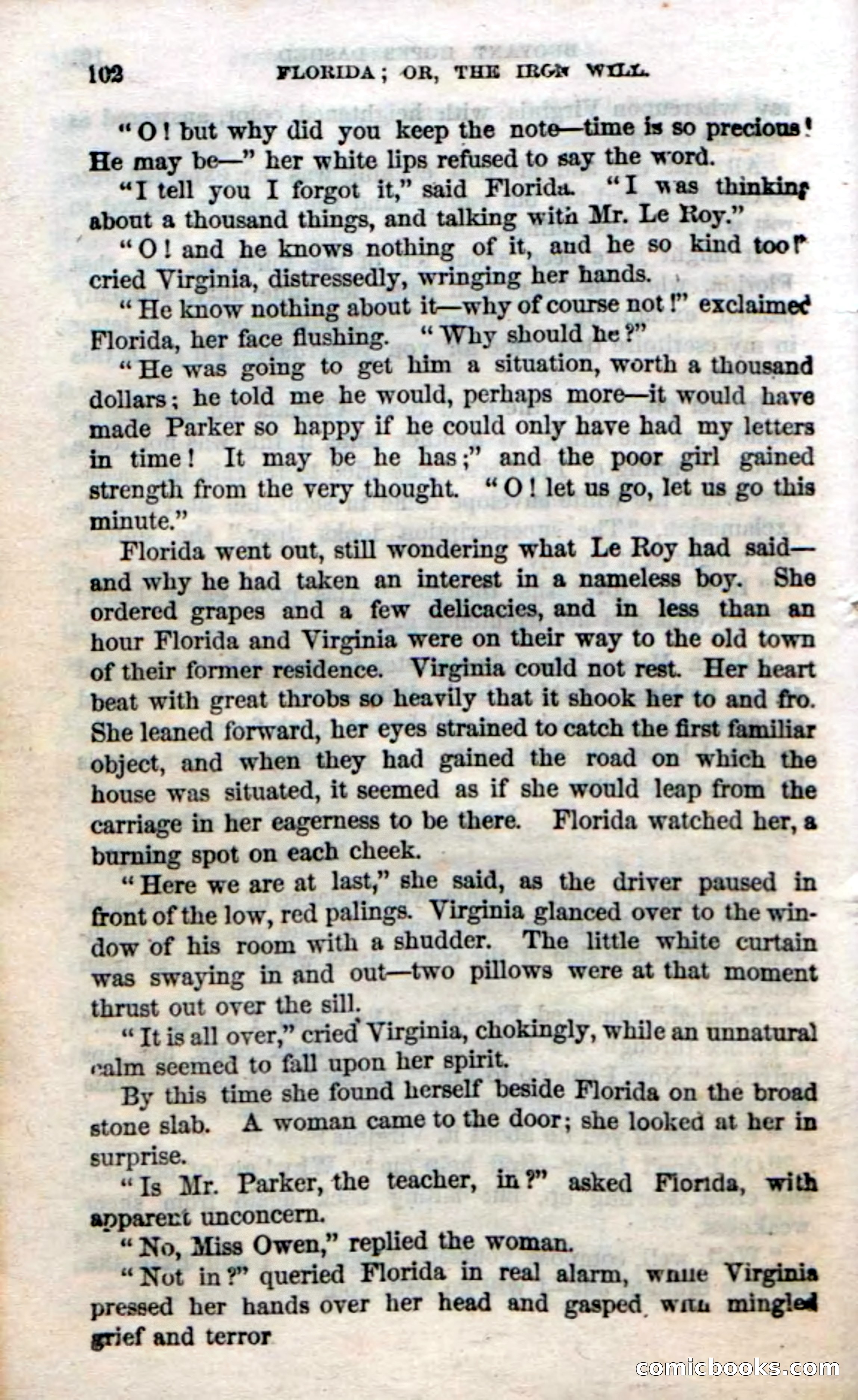 Beadle's Dime Novels No. 20: Florida; or, The Iron Will — page 104 of 130
