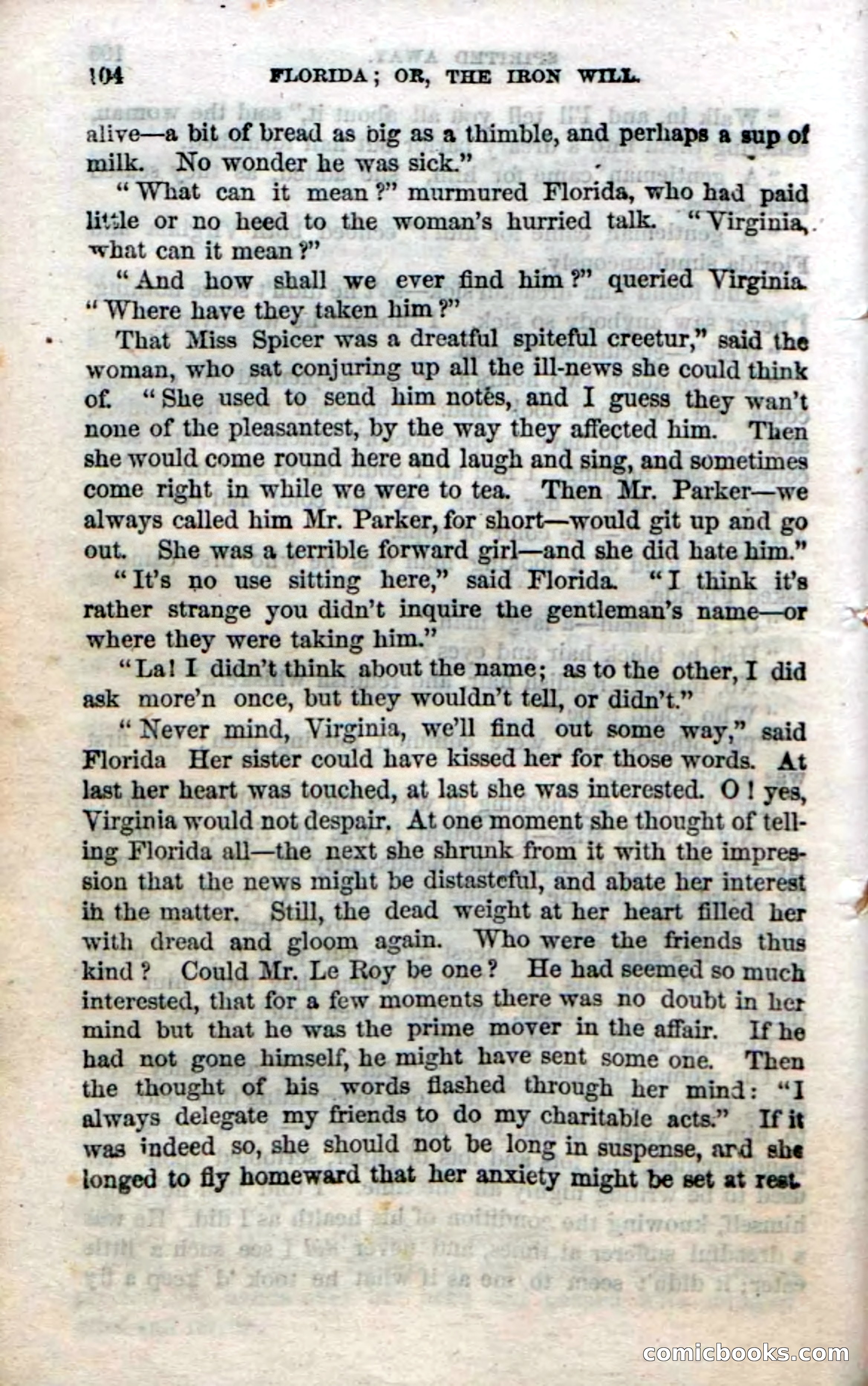 Beadle's Dime Novels No. 20: Florida; or, The Iron Will — page 106 of 130