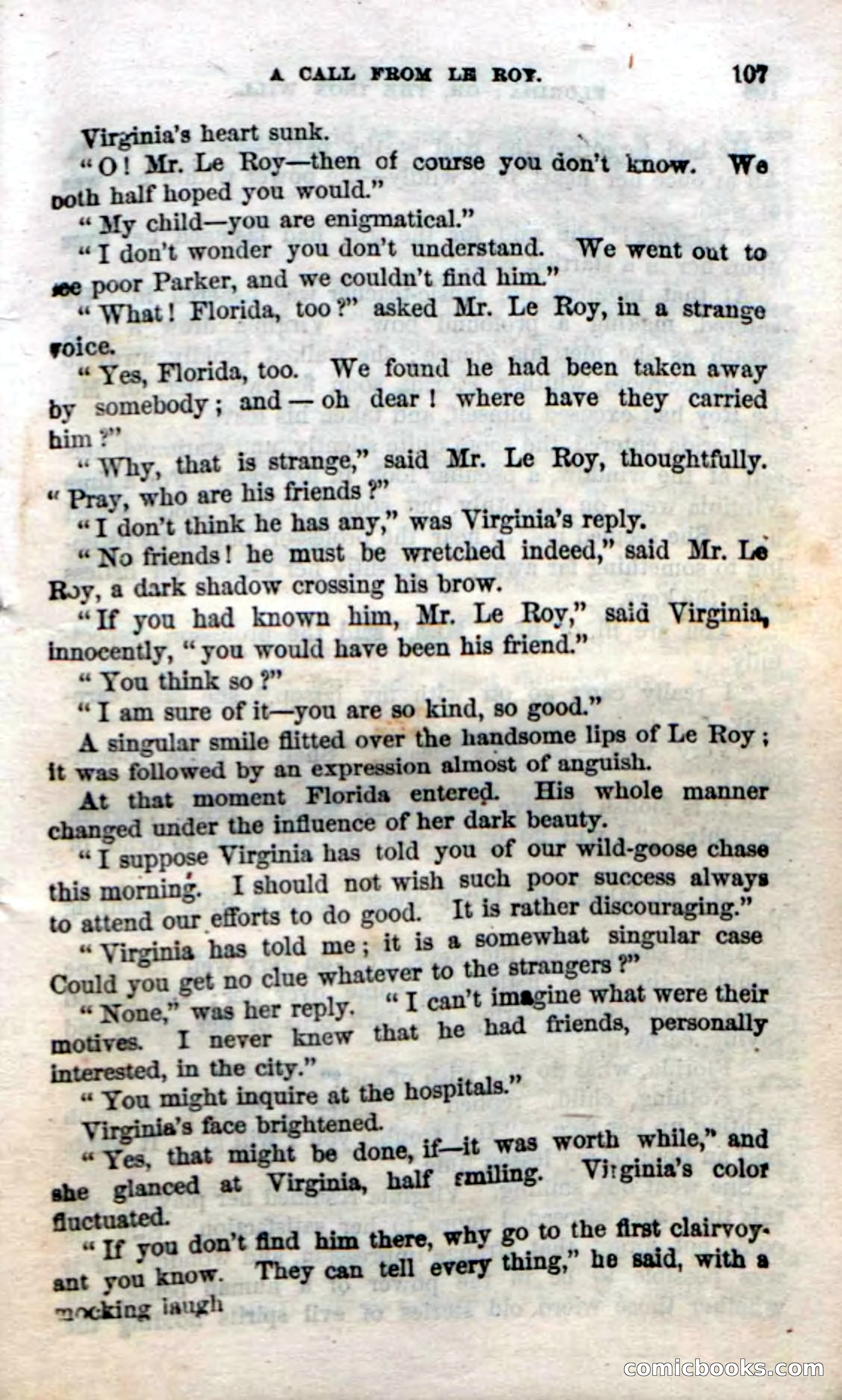 Beadle's Dime Novels No. 20: Florida; or, The Iron Will — page 109 of 130