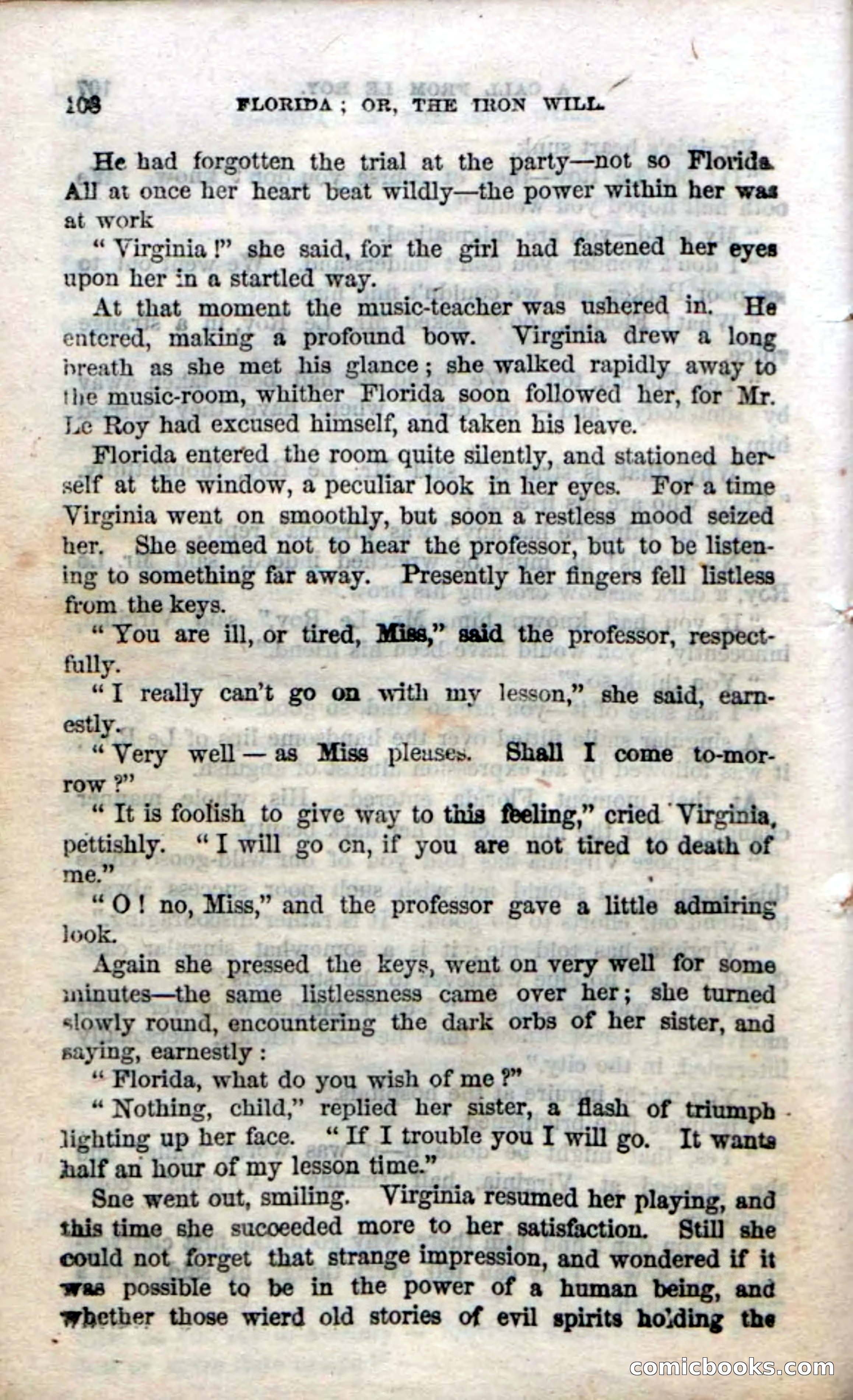 Beadle's Dime Novels No. 20: Florida; or, The Iron Will — page 110 of 130