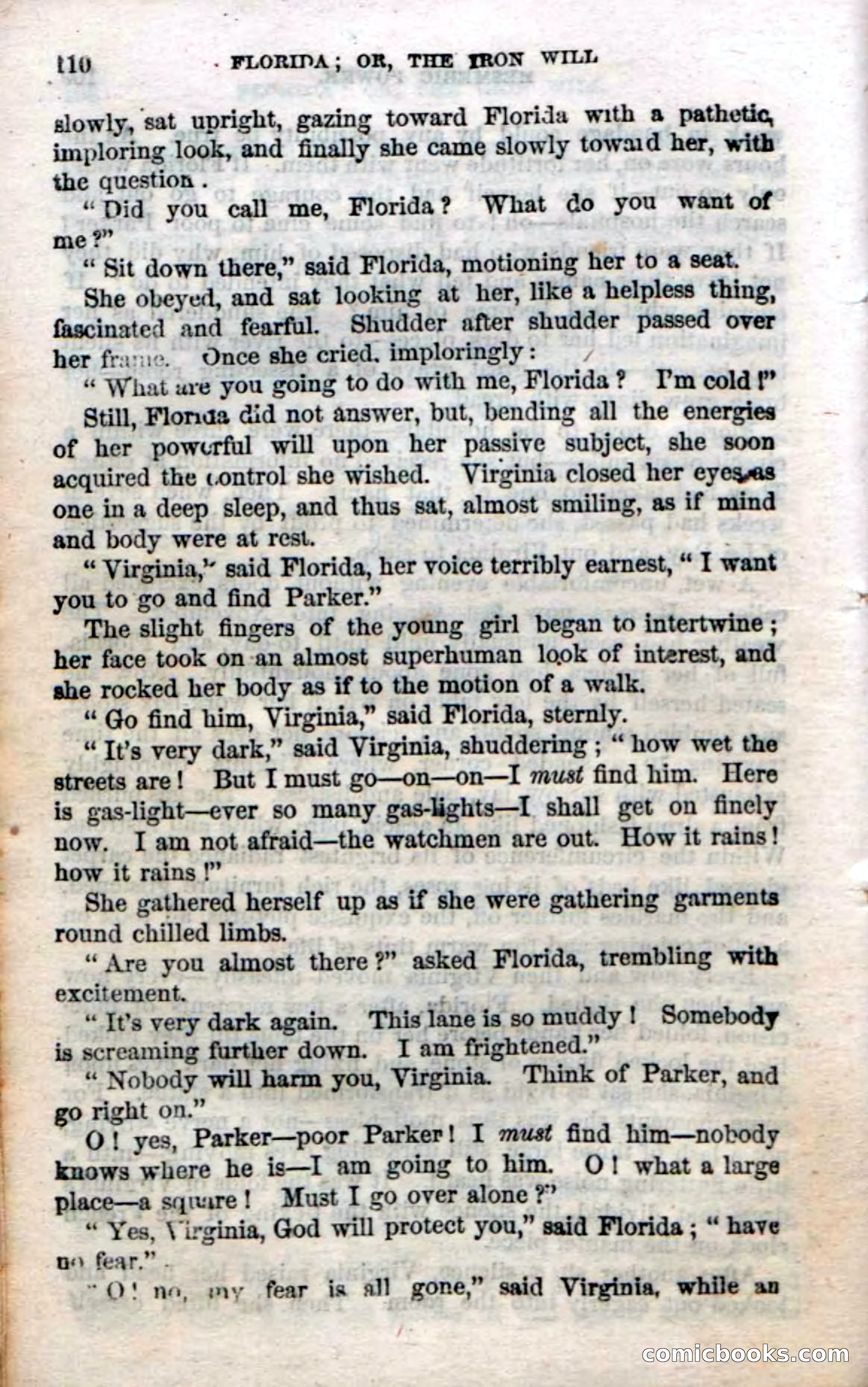 Beadle's Dime Novels No. 20: Florida; or, The Iron Will — page 112 of 130
