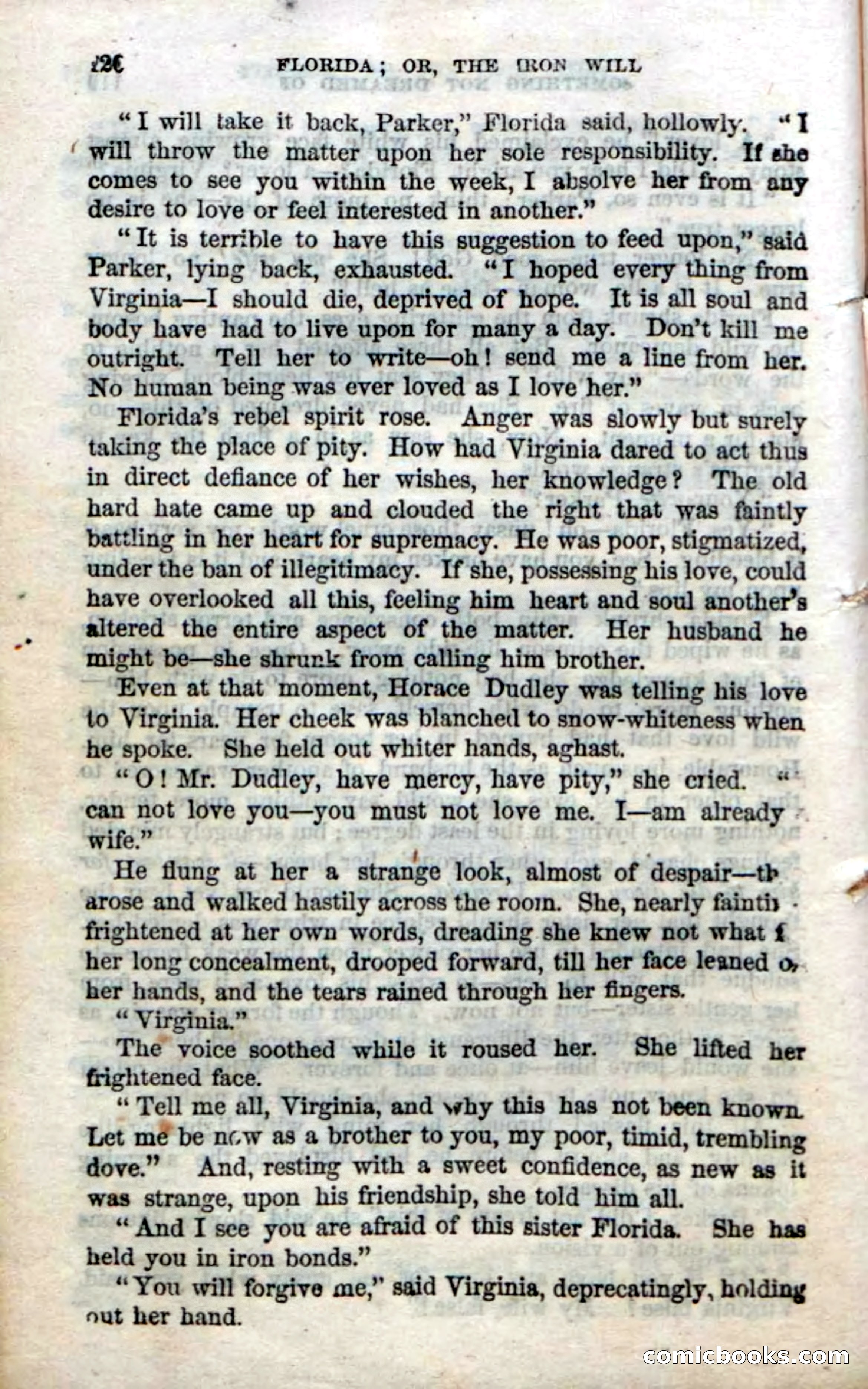 Beadle's Dime Novels No. 20: Florida; or, The Iron Will — page 122 of 130