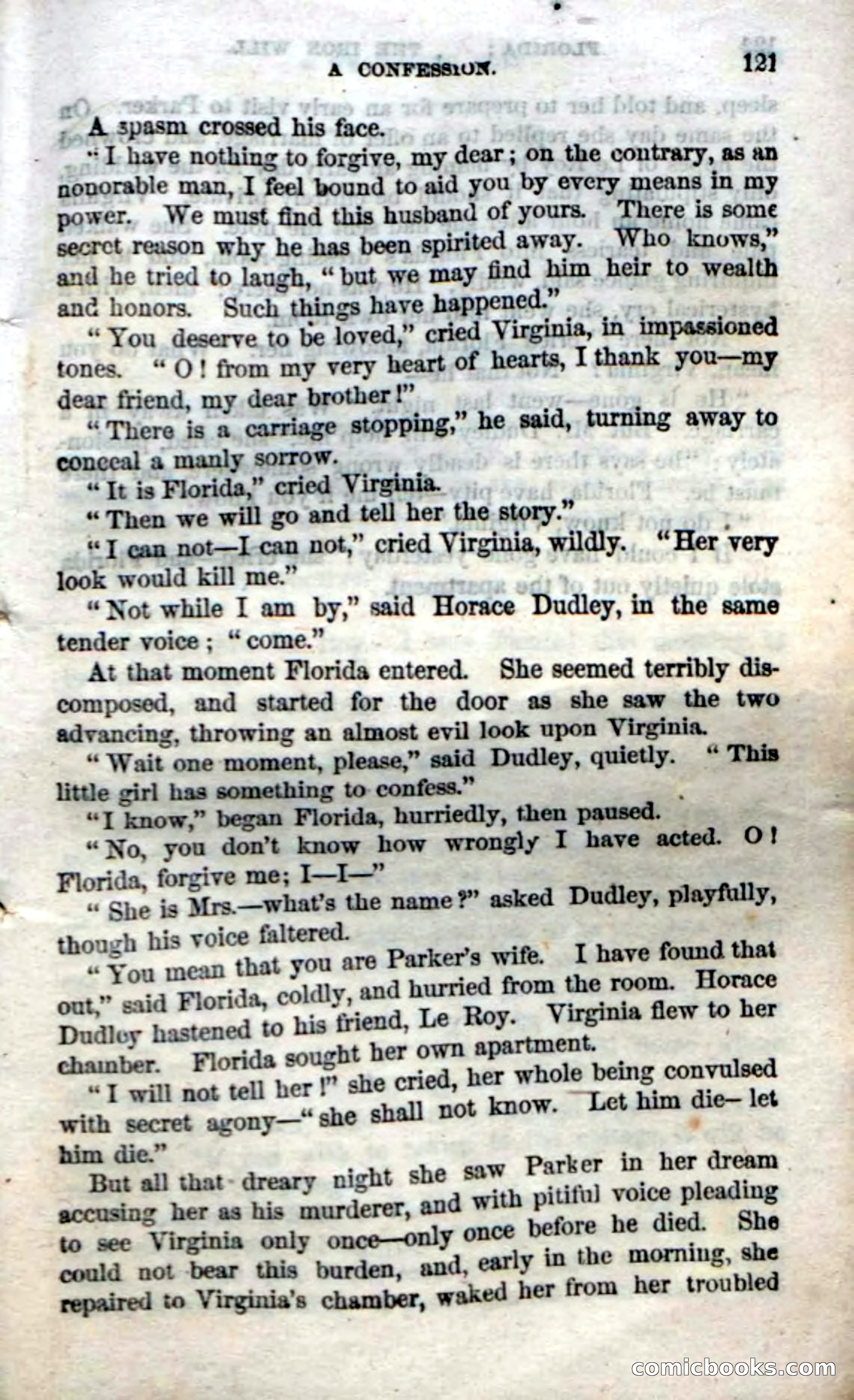 Beadle's Dime Novels No. 20: Florida; or, The Iron Will — page 123 of 130