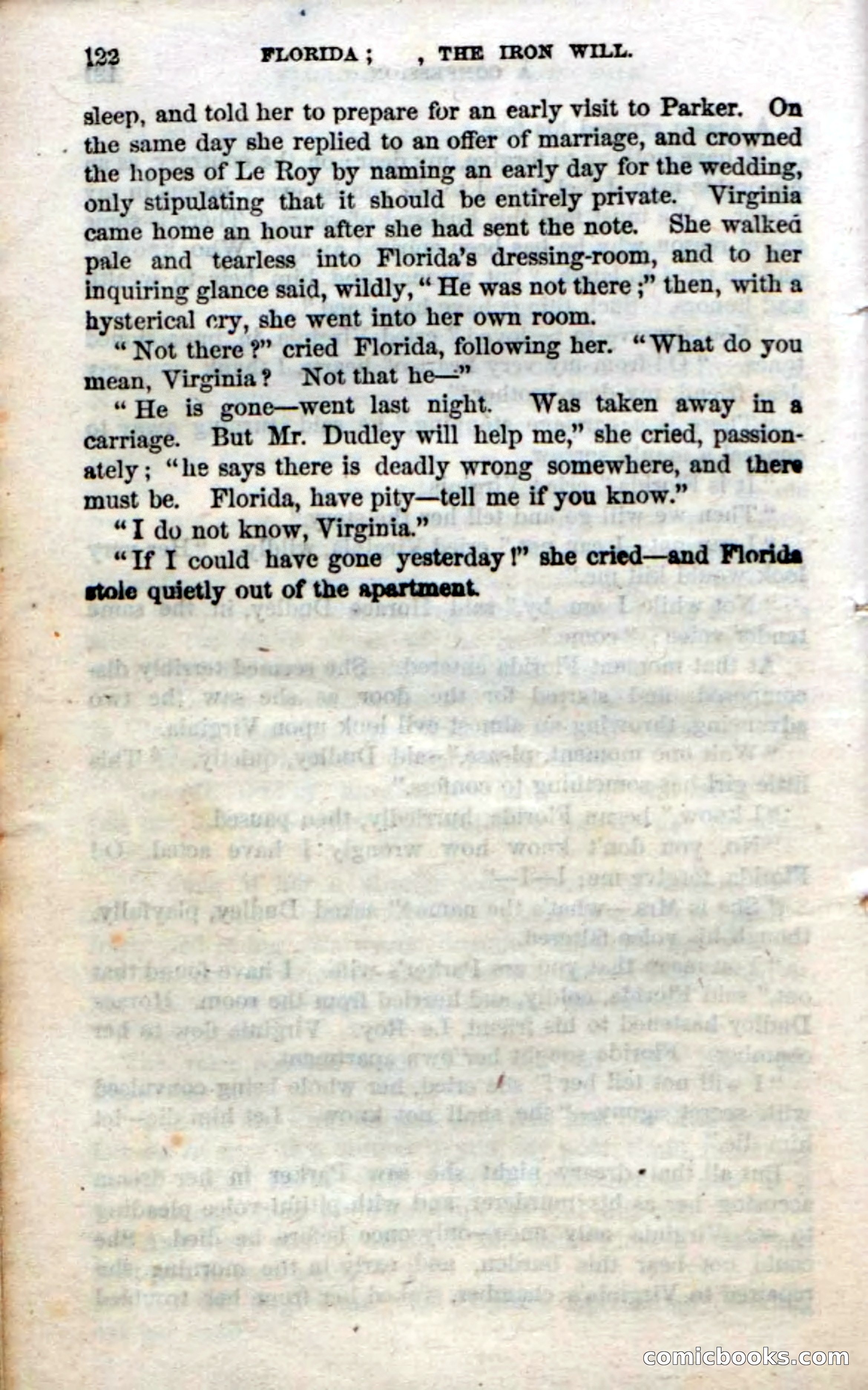 Beadle's Dime Novels No. 20: Florida; or, The Iron Will — page 124 of 130