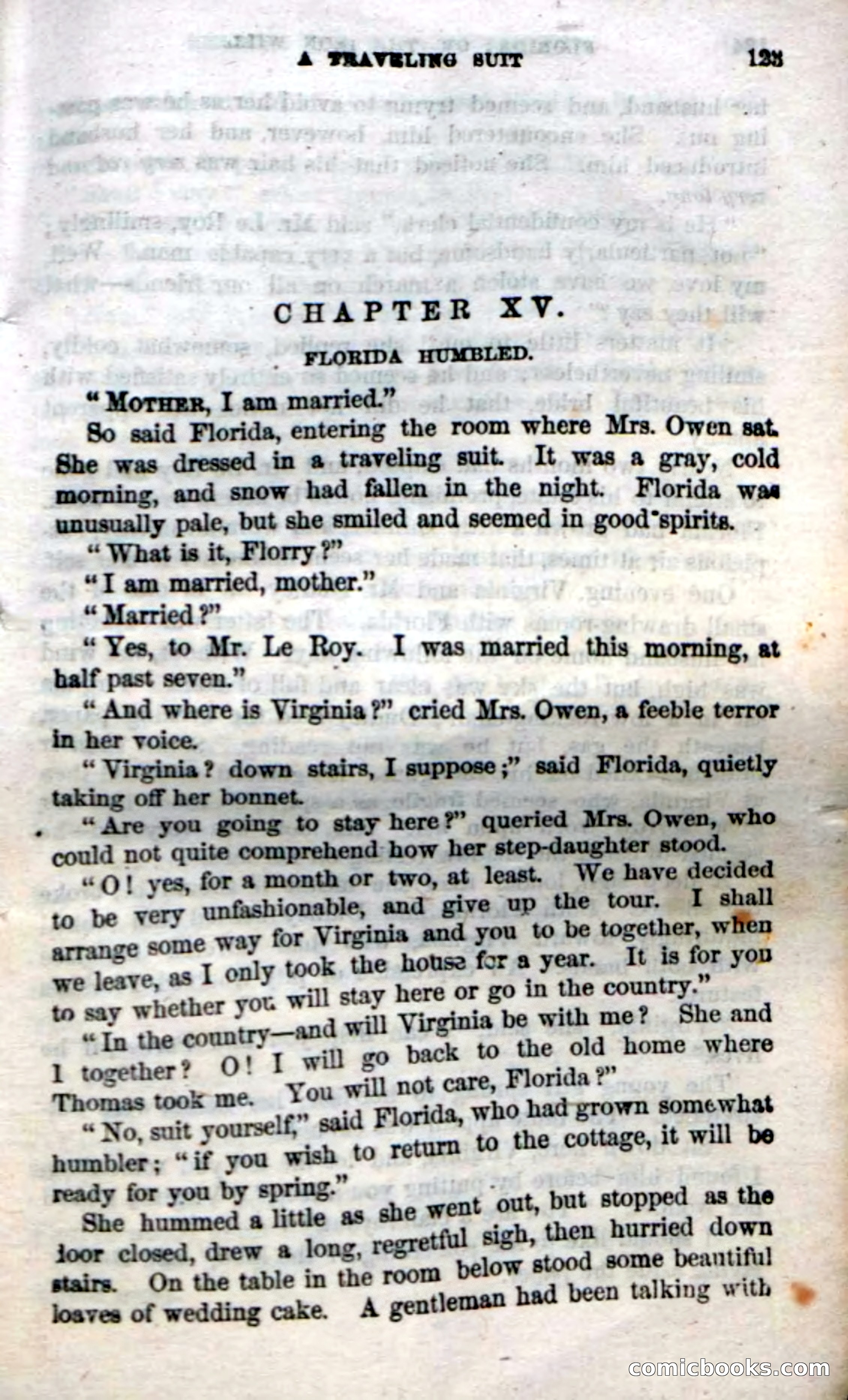 Beadle's Dime Novels No. 20: Florida; or, The Iron Will — page 125 of 130