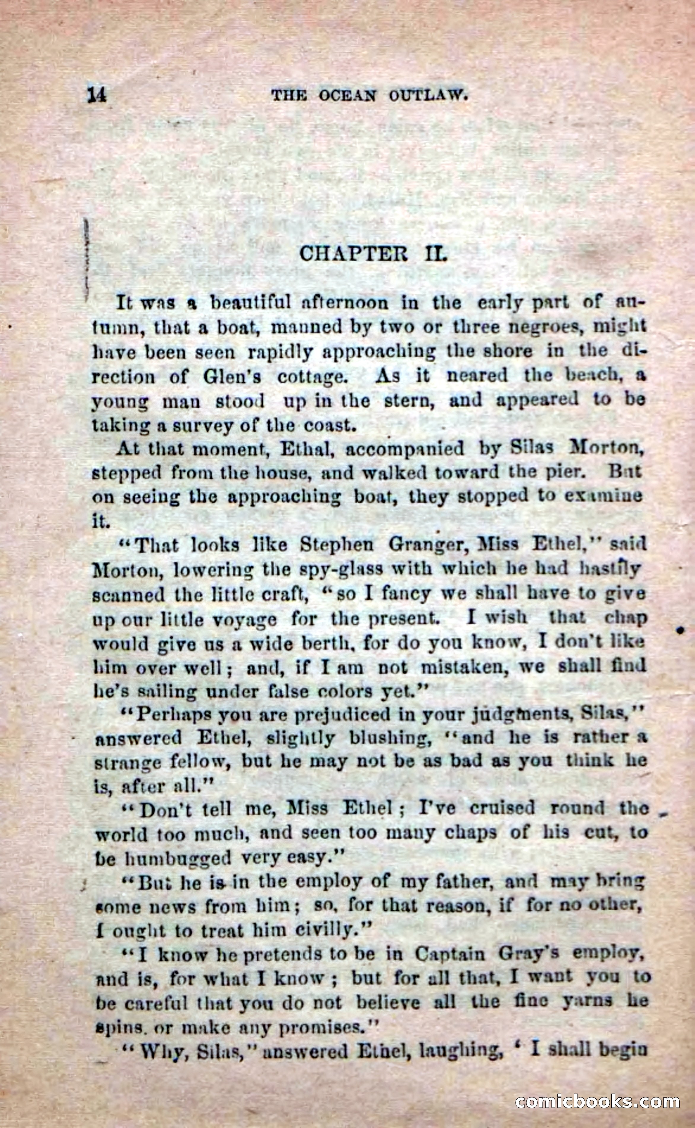 Beadle's Dime Novels No. 208: The Ocean Outlaw — page 12 of 100