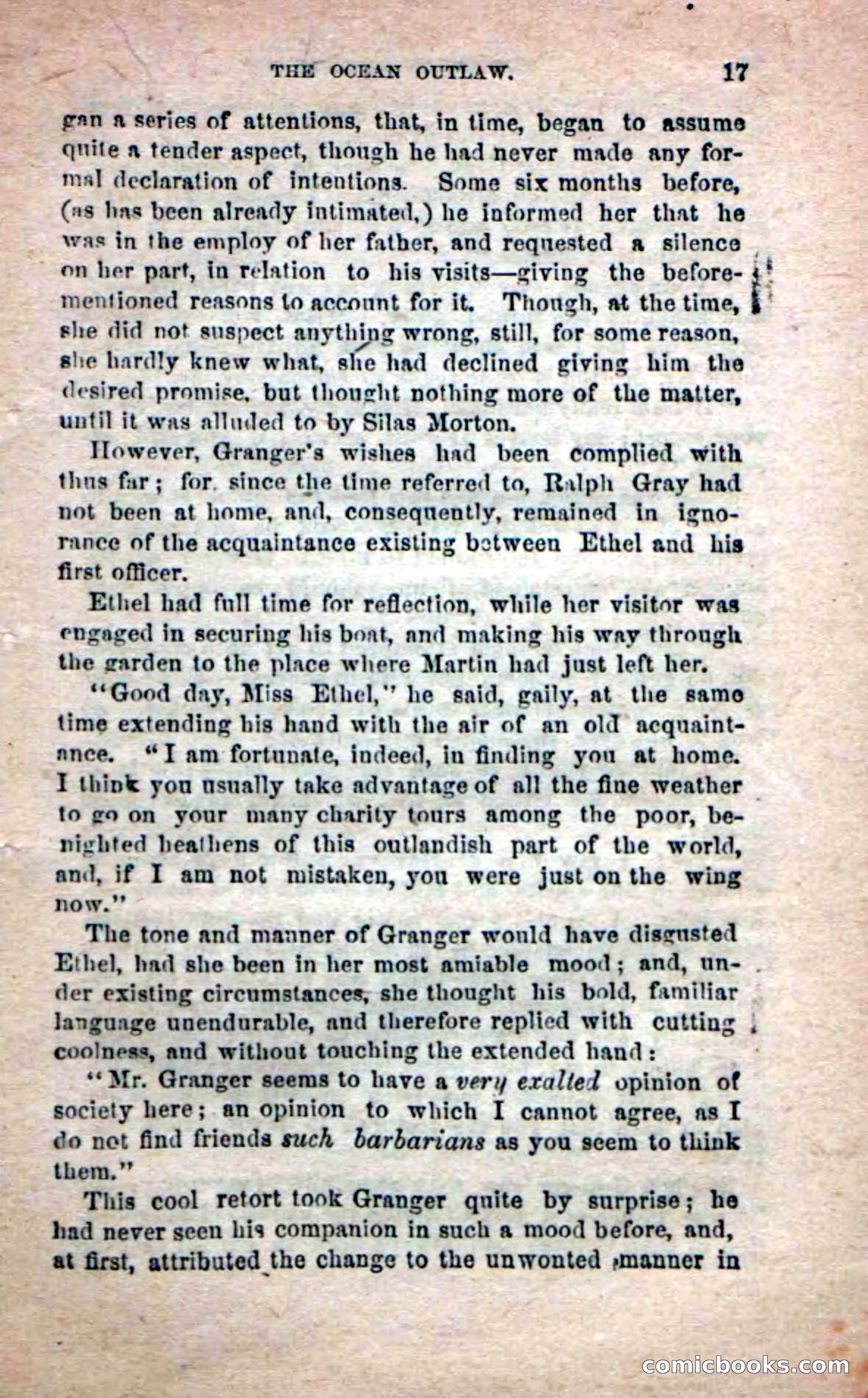 Beadle's Dime Novels No. 208: The Ocean Outlaw — page 15 of 100