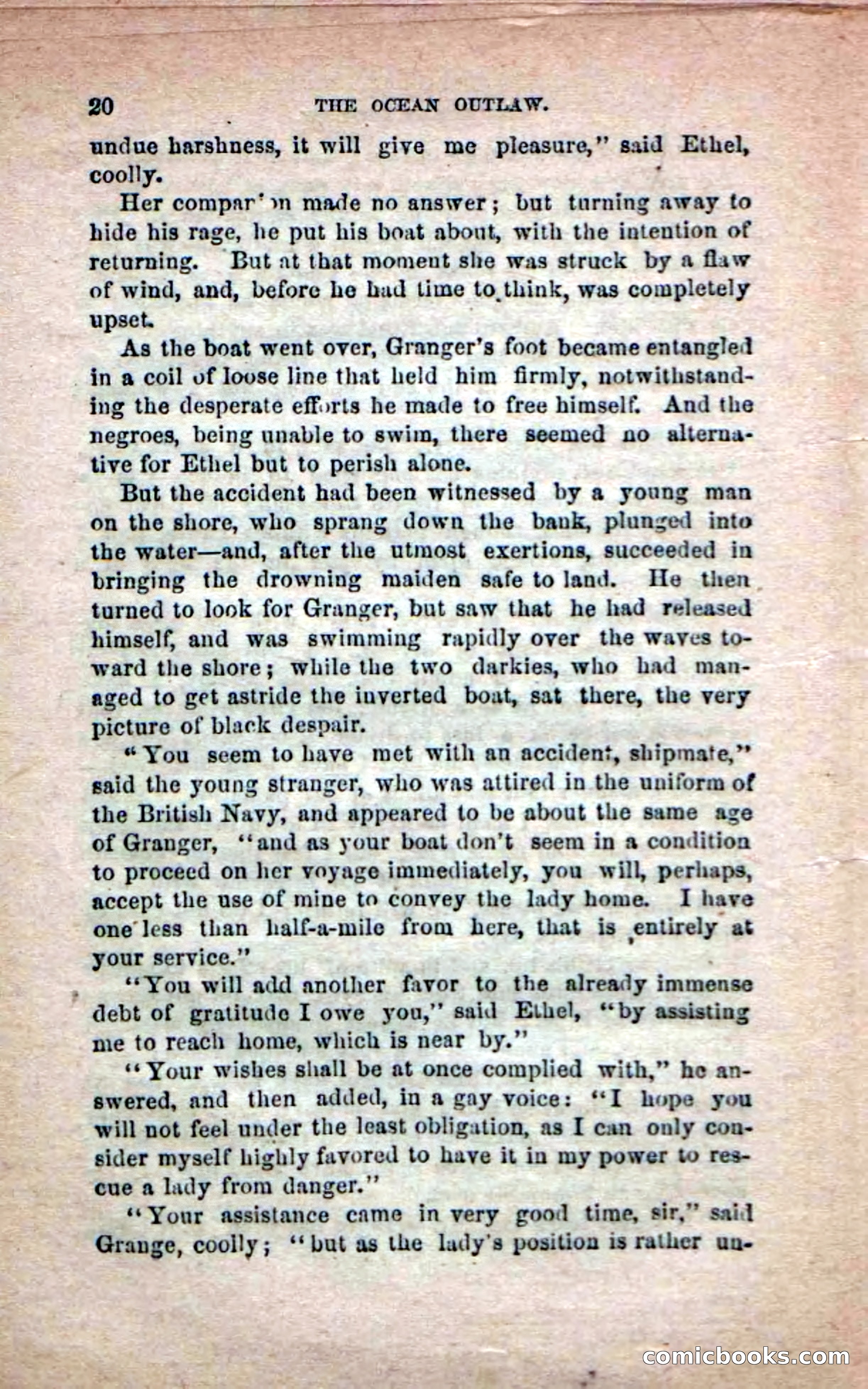 Beadle's Dime Novels No. 208: The Ocean Outlaw — page 18 of 100