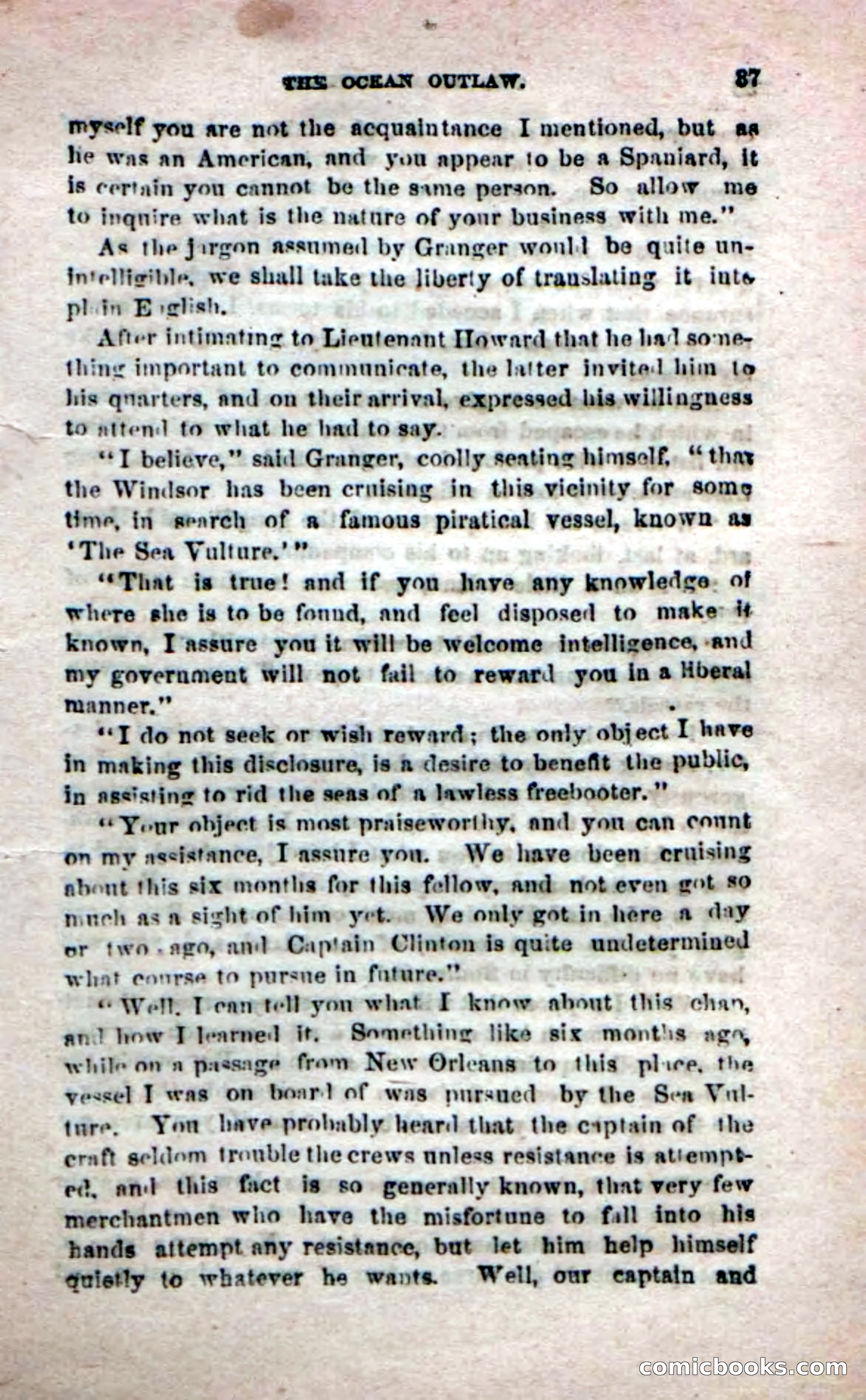Beadle's Dime Novels No. 208: The Ocean Outlaw — page 35 of 100