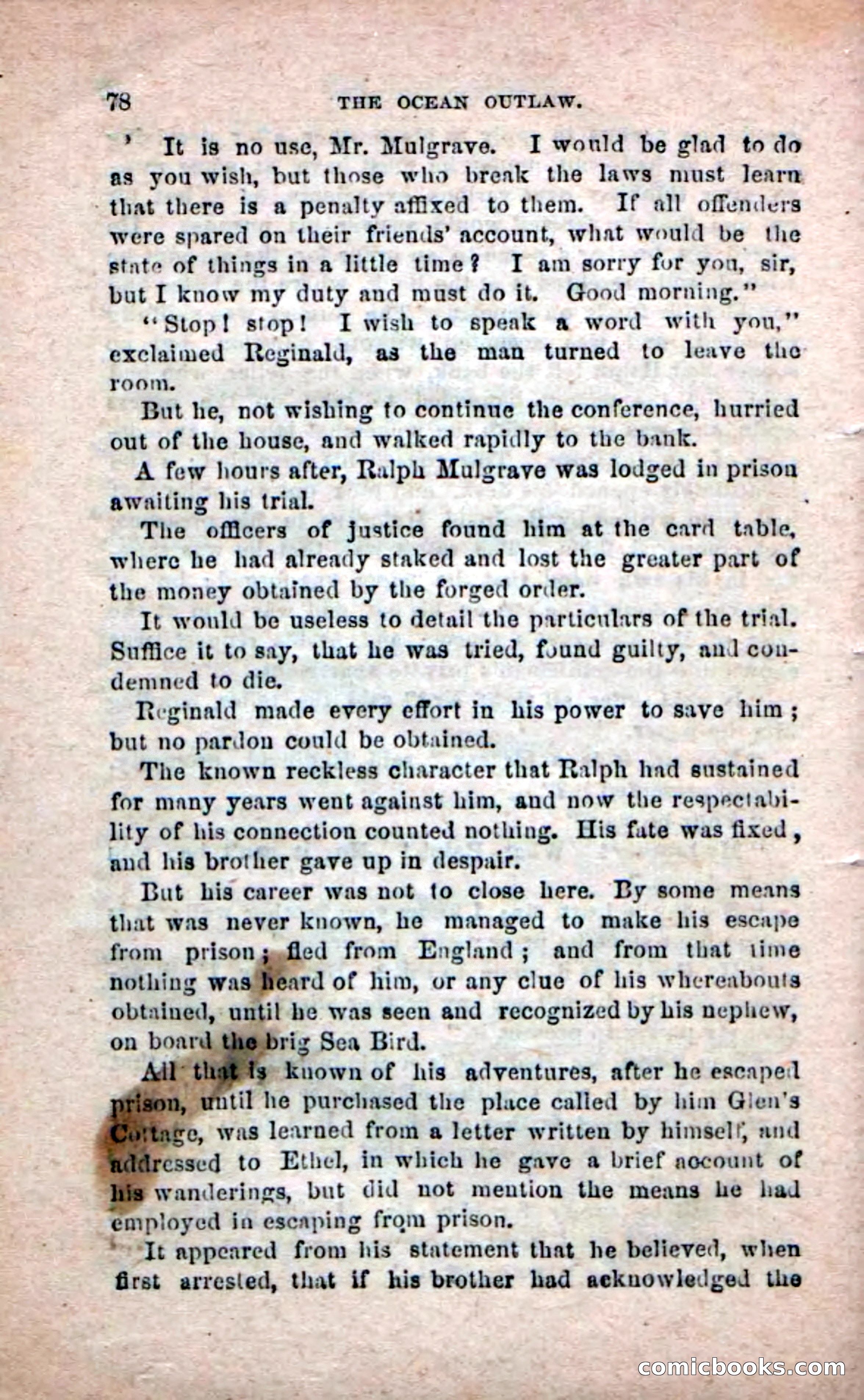 Beadle's Dime Novels No. 208: The Ocean Outlaw — page 76 of 100