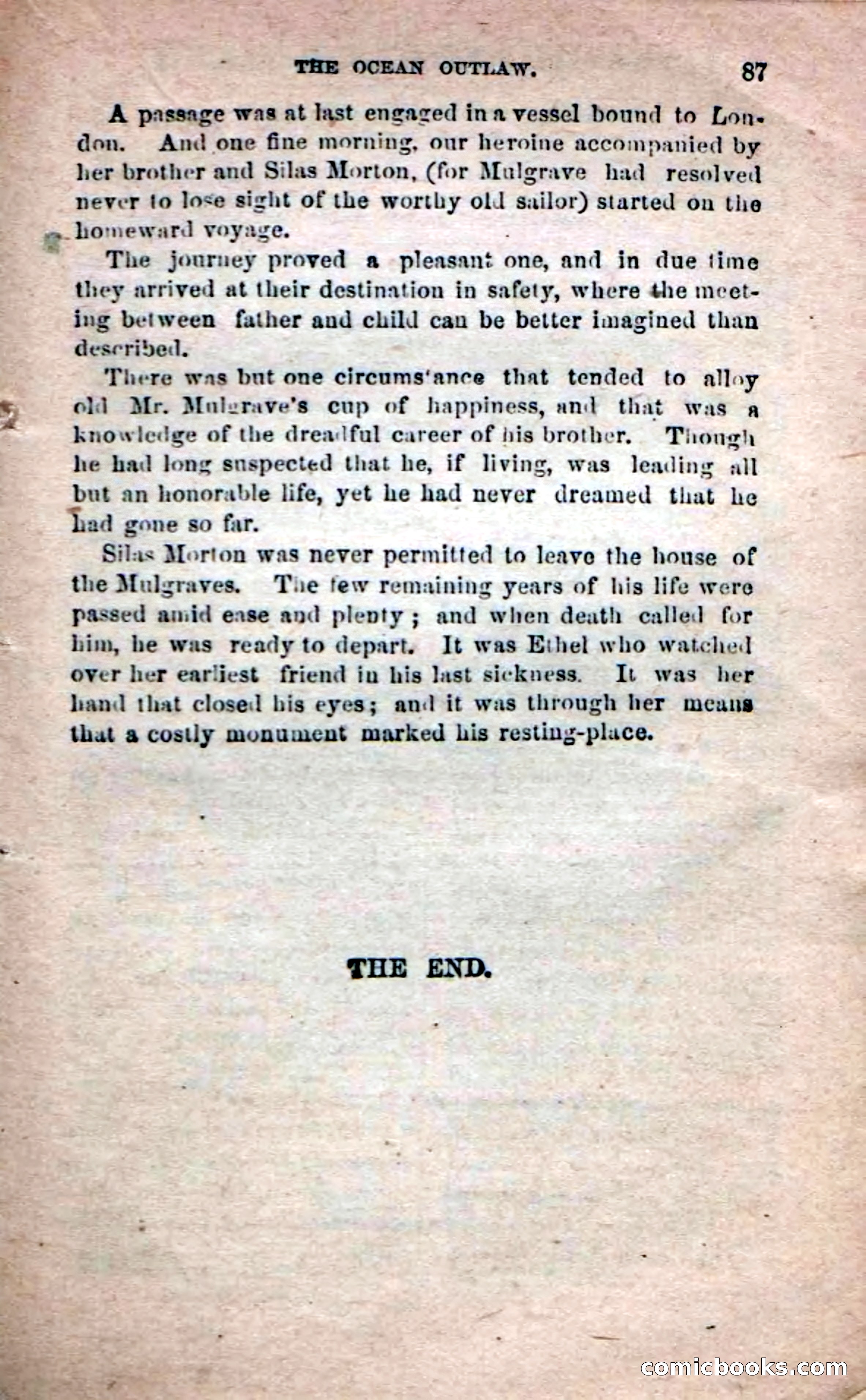 Beadle's Dime Novels No. 208: The Ocean Outlaw — page 85 of 100