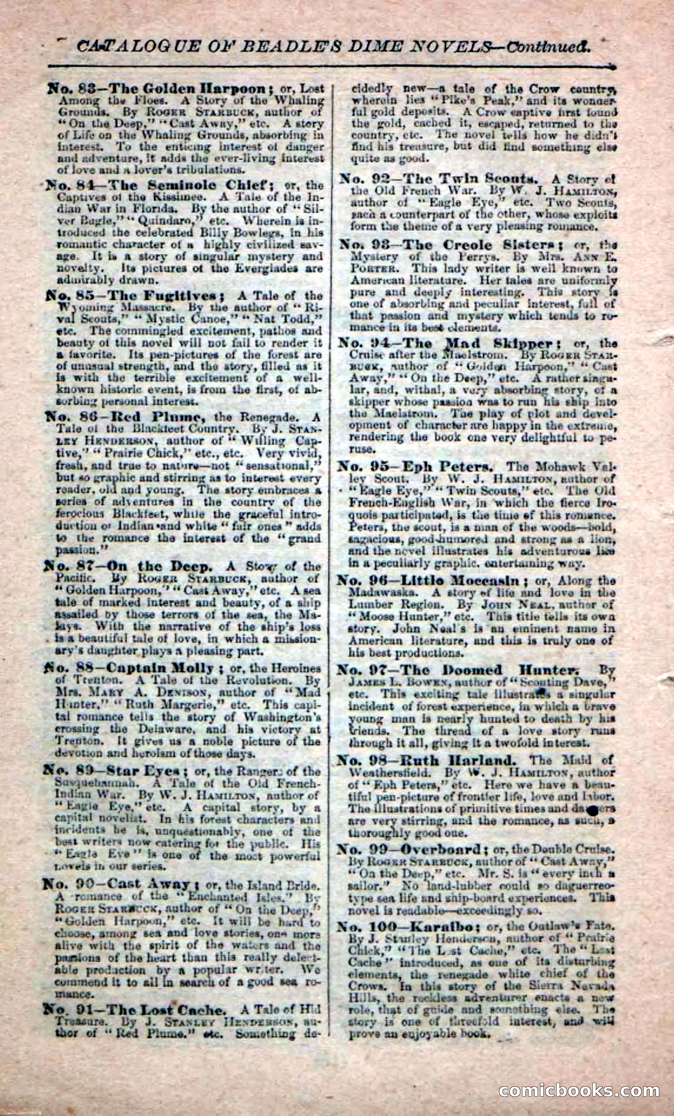 Beadle's Dime Novels No. 208: The Ocean Outlaw — page 92 of 100