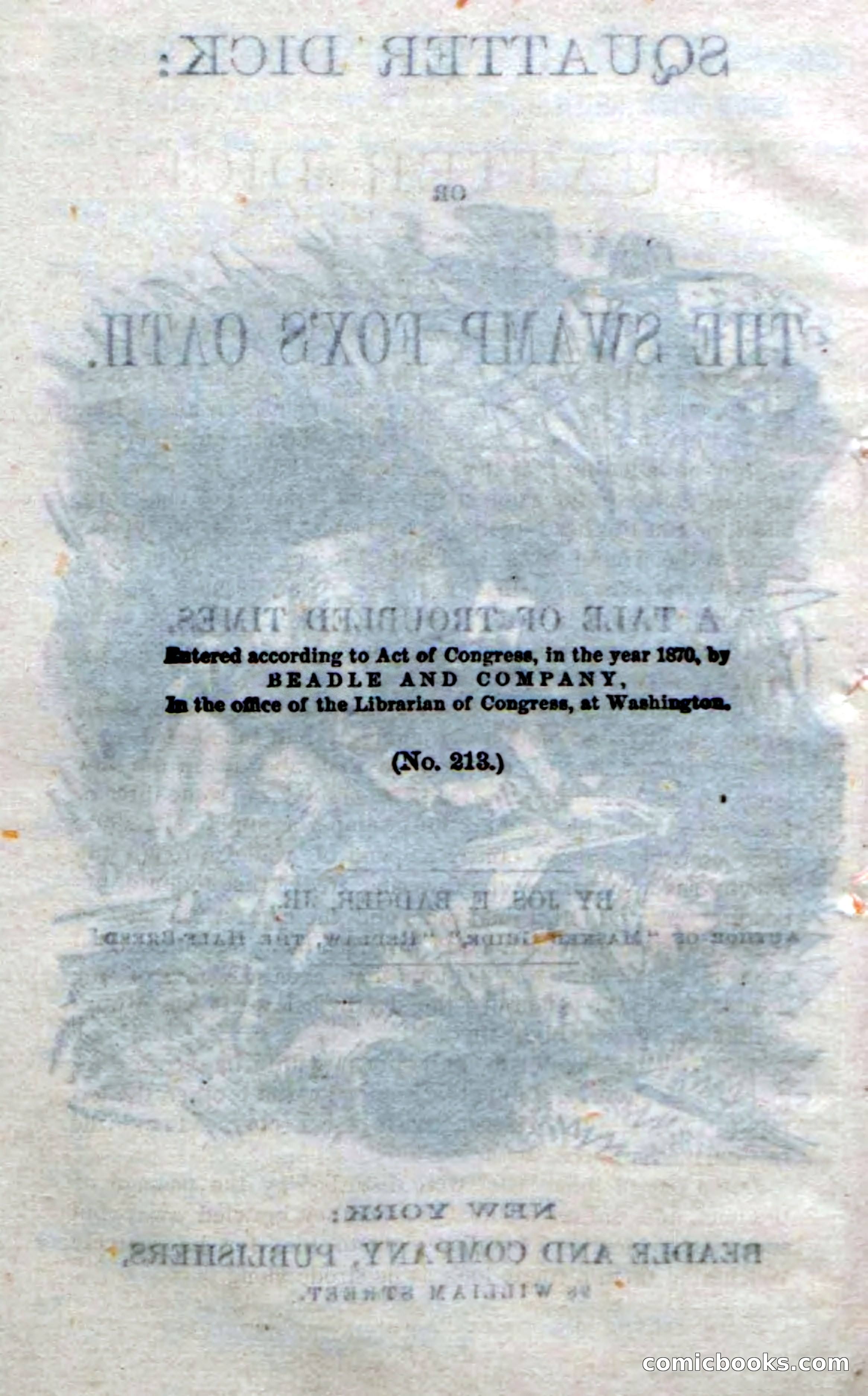 Beadle's Dime Novels No. 213: Squatter Dick — page 6 of 100