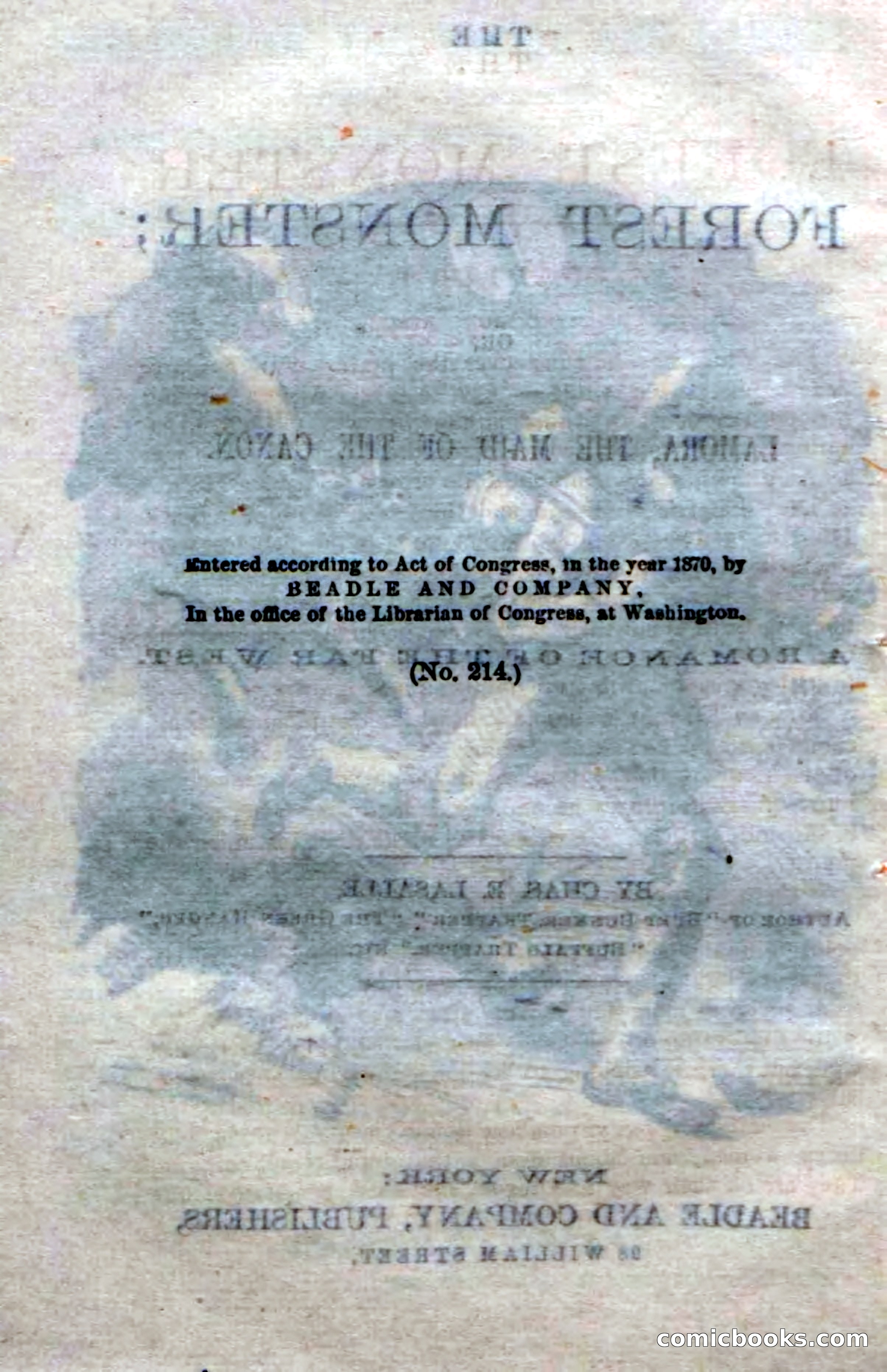 Beadle's Dime Novels No. 214: The Forest Monster — page 6 of 100