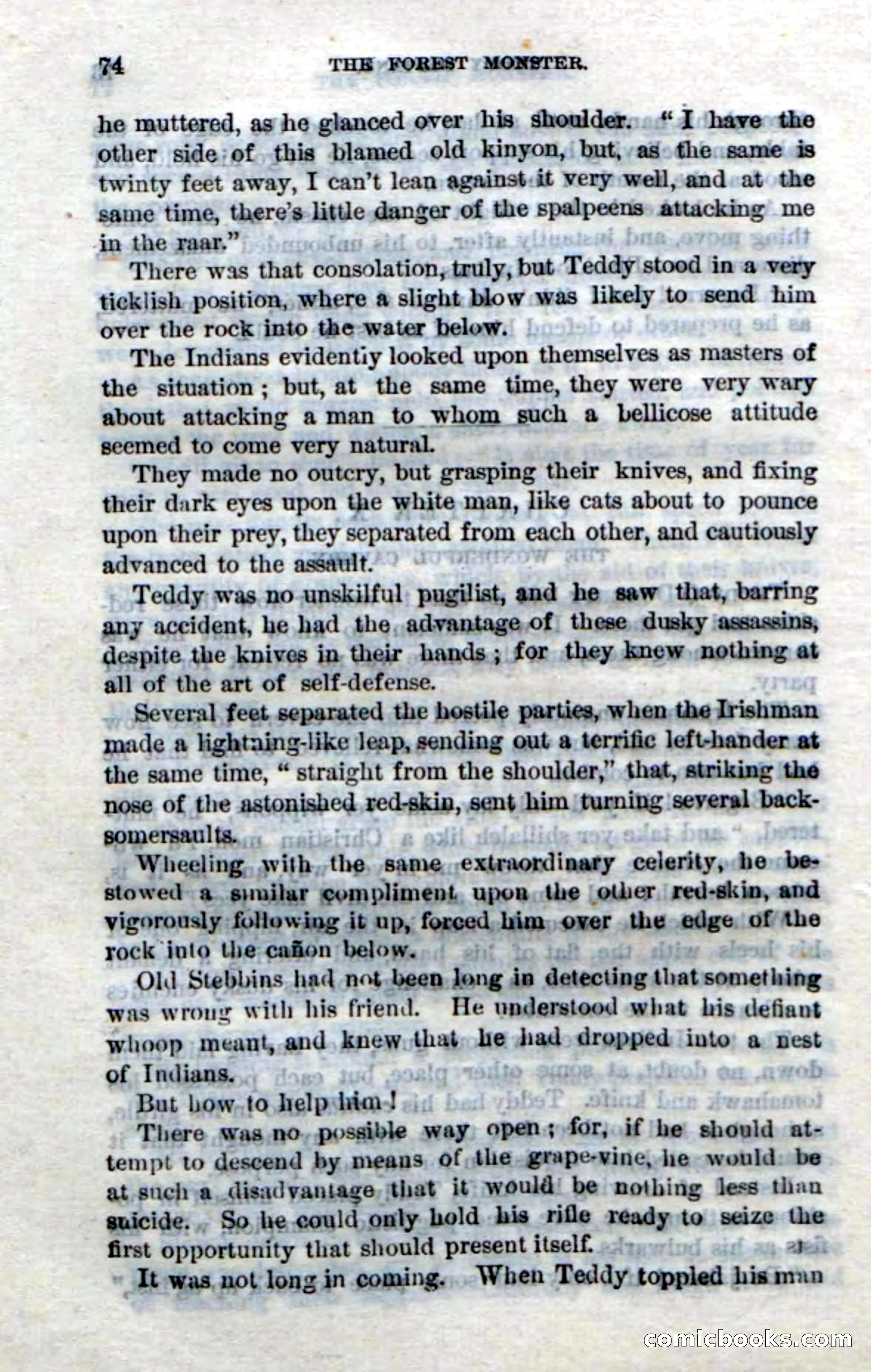 Beadle's Dime Novels No. 214: The Forest Monster — page 72 of 100