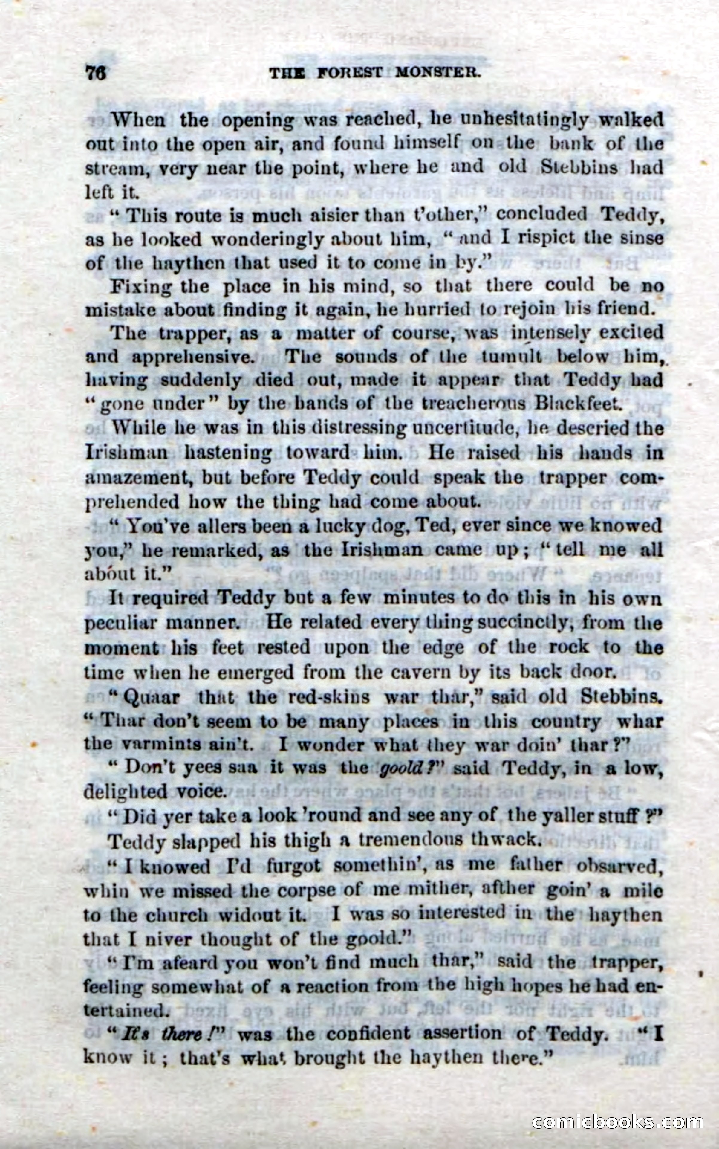 Beadle's Dime Novels No. 214: The Forest Monster — page 74 of 100