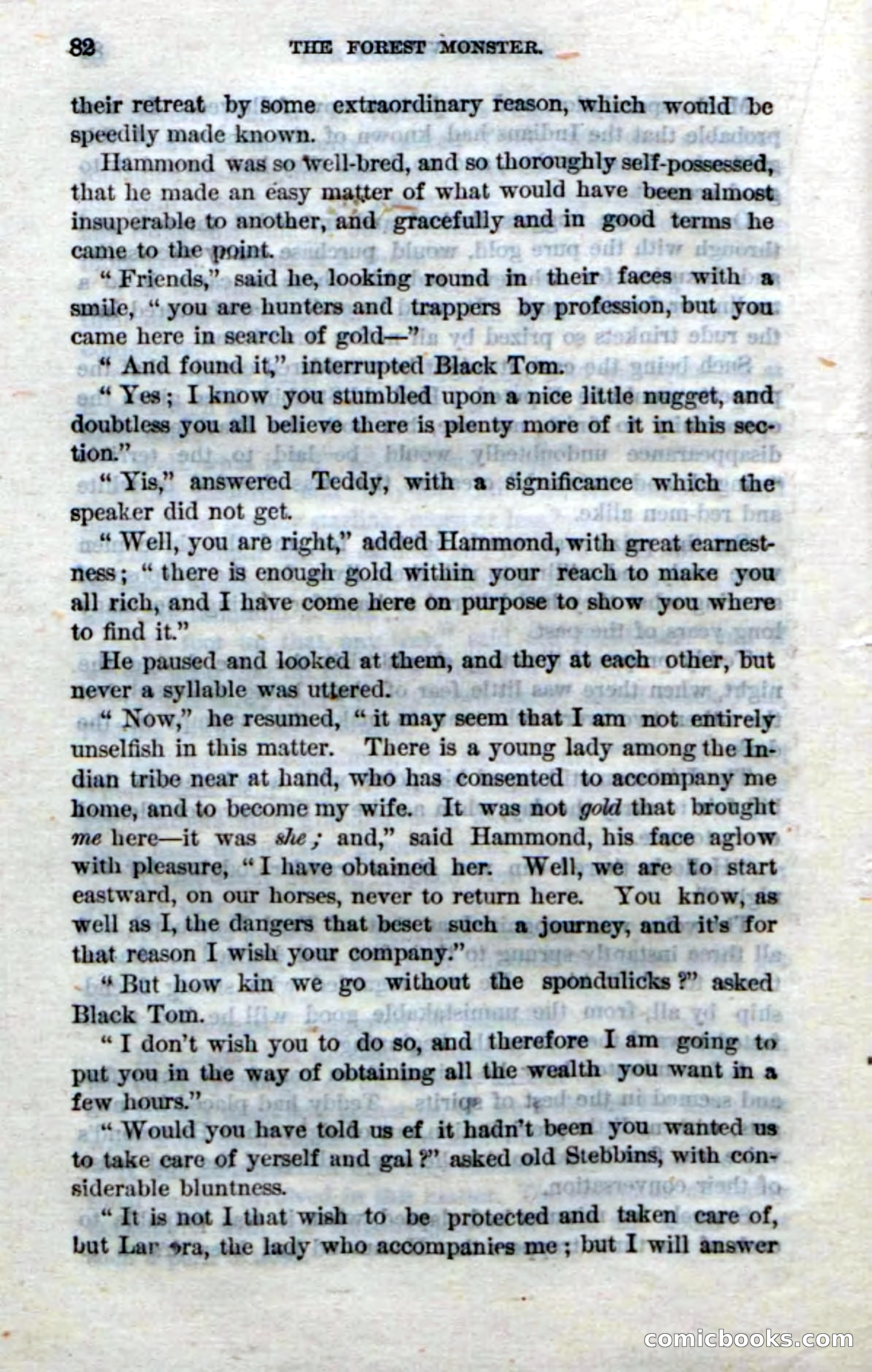 Beadle's Dime Novels No. 214: The Forest Monster — page 80 of 100