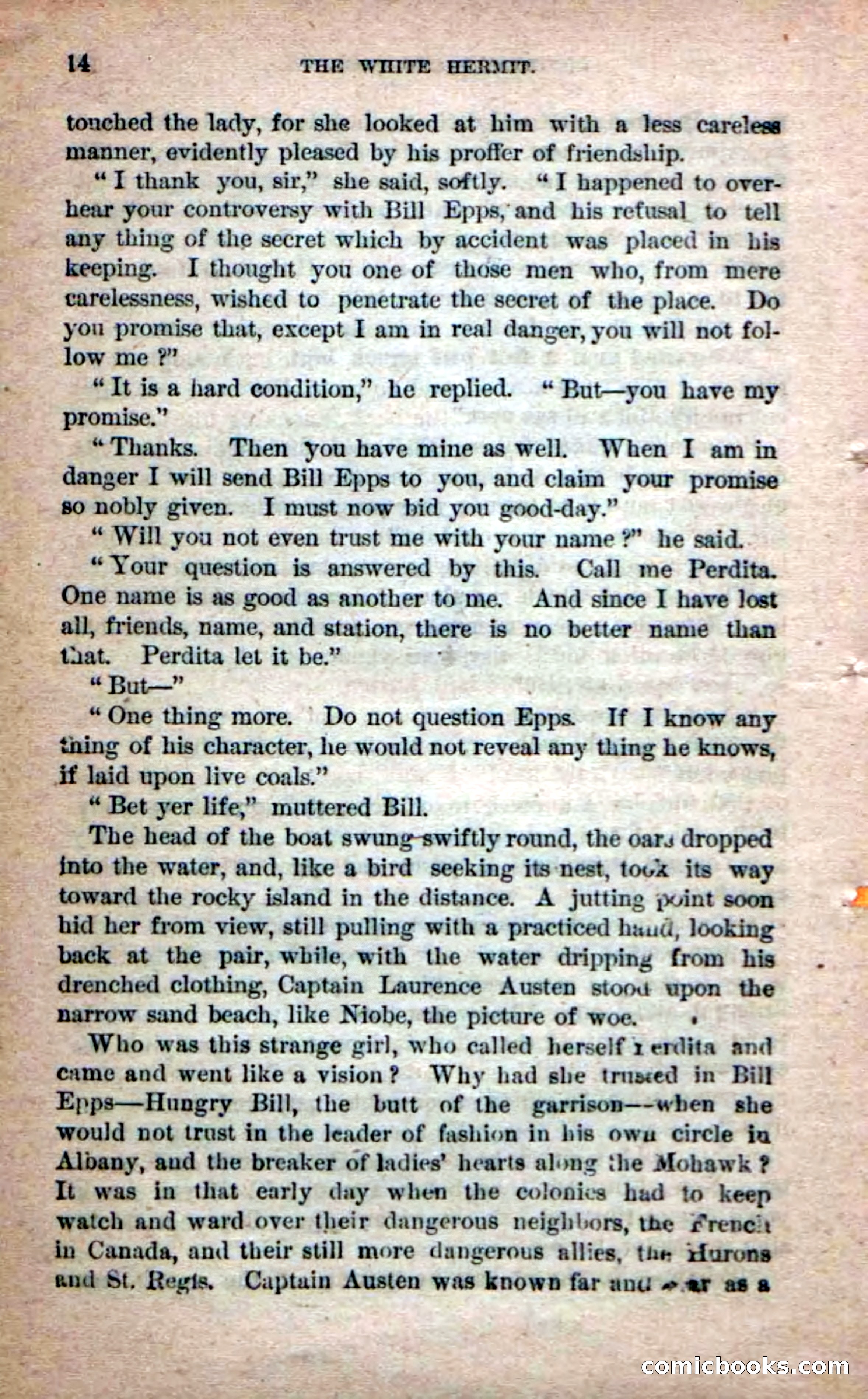 Beadle's Dime Novels No. 215: The White Hermit — page 12 of 98