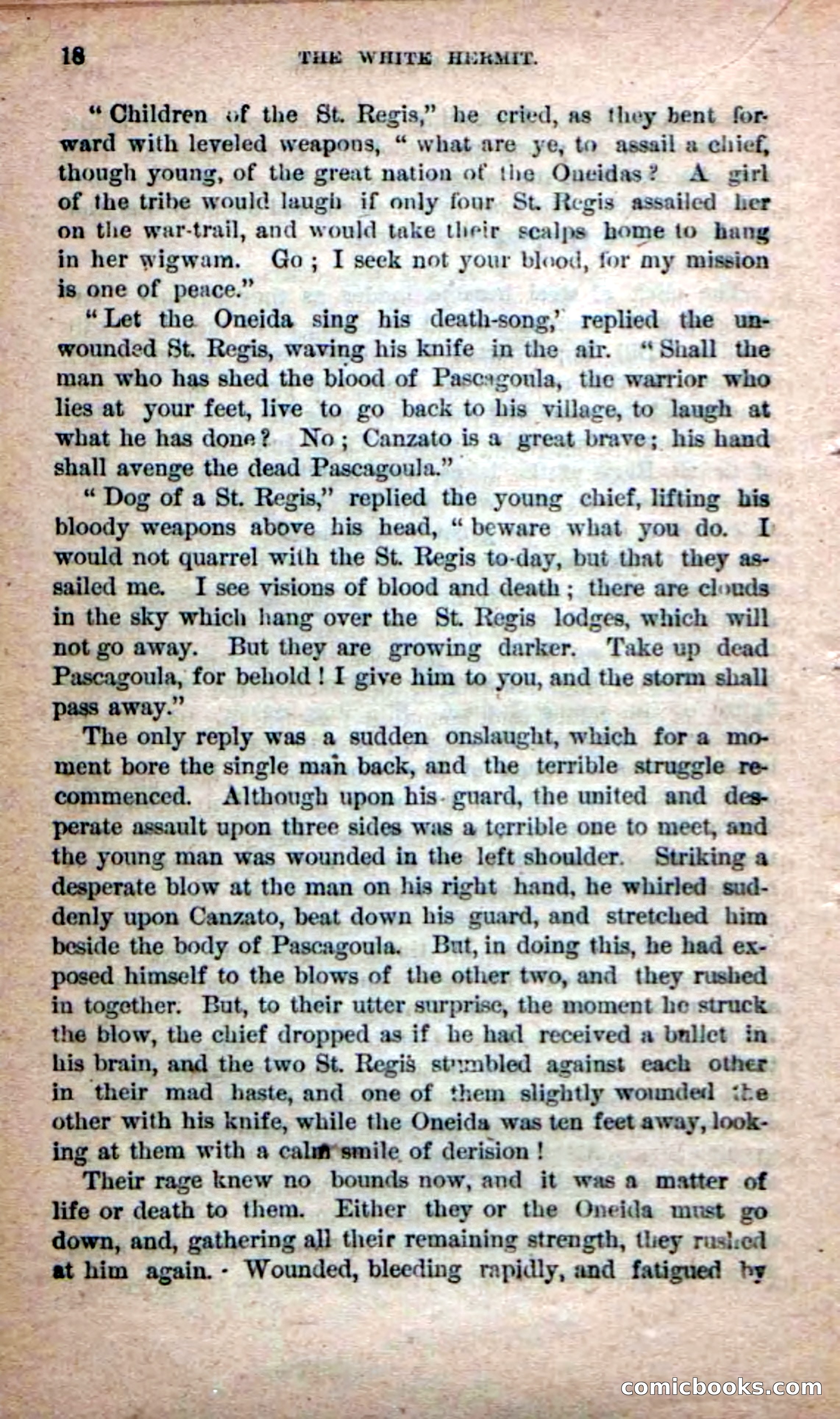 Beadle's Dime Novels No. 215: The White Hermit — page 16 of 98