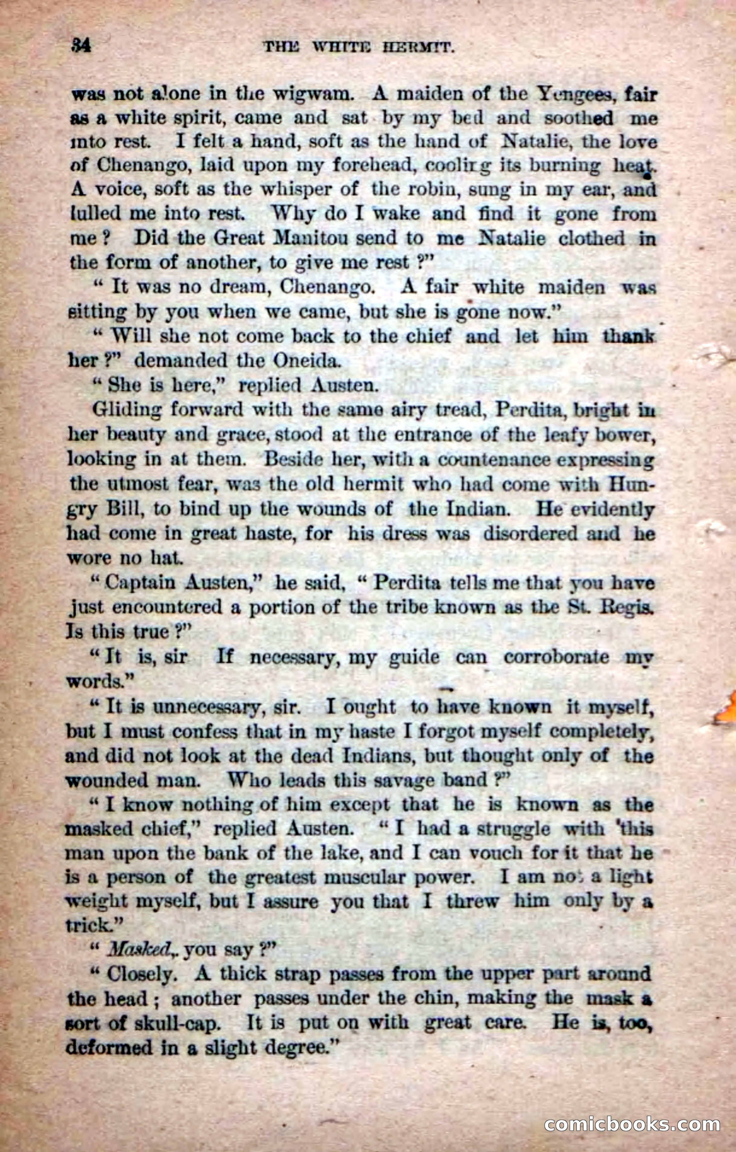 Beadle's Dime Novels No. 215: The White Hermit — page 32 of 98