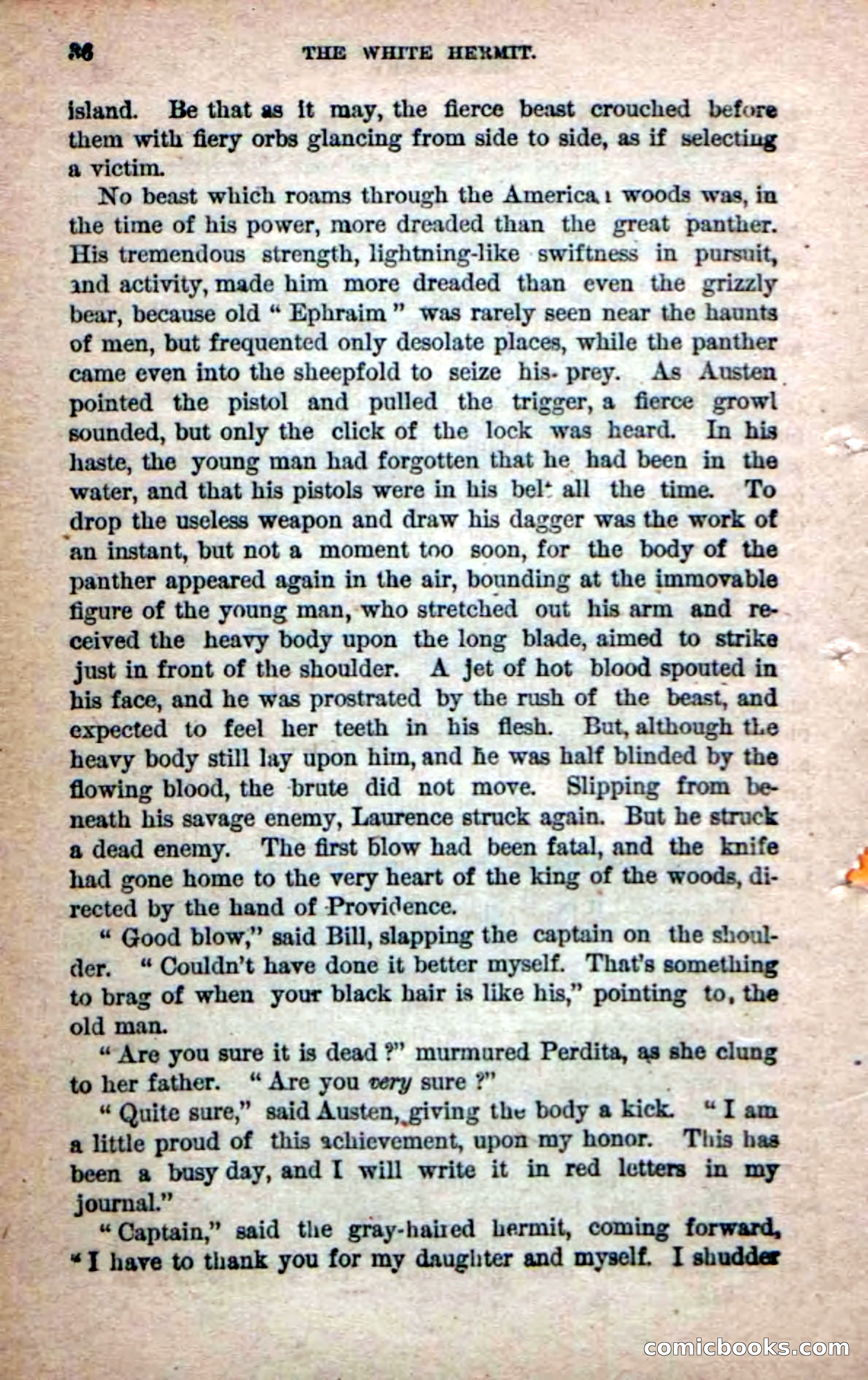 Beadle's Dime Novels No. 215: The White Hermit — page 34 of 98