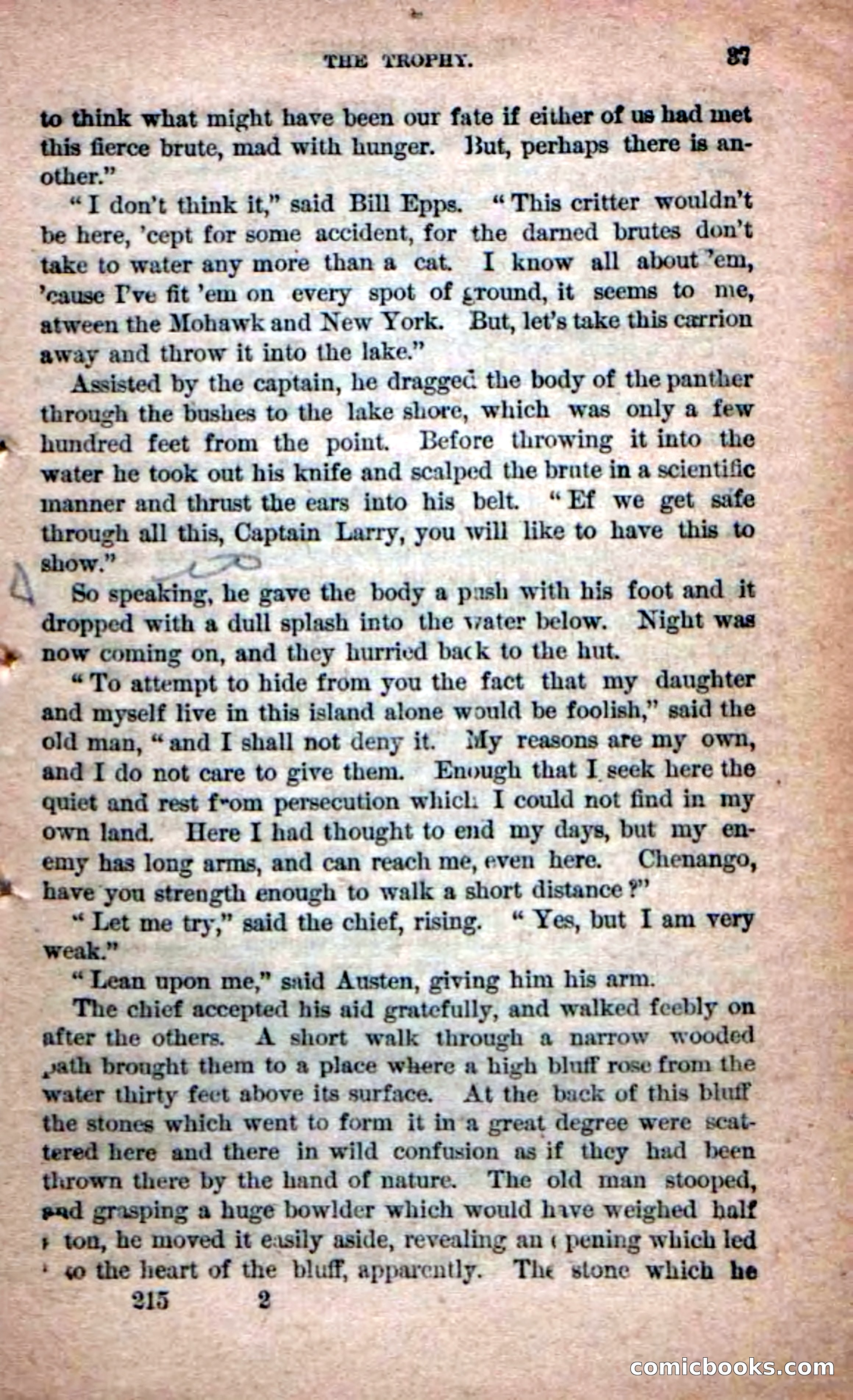 Beadle's Dime Novels No. 215: The White Hermit — page 35 of 98