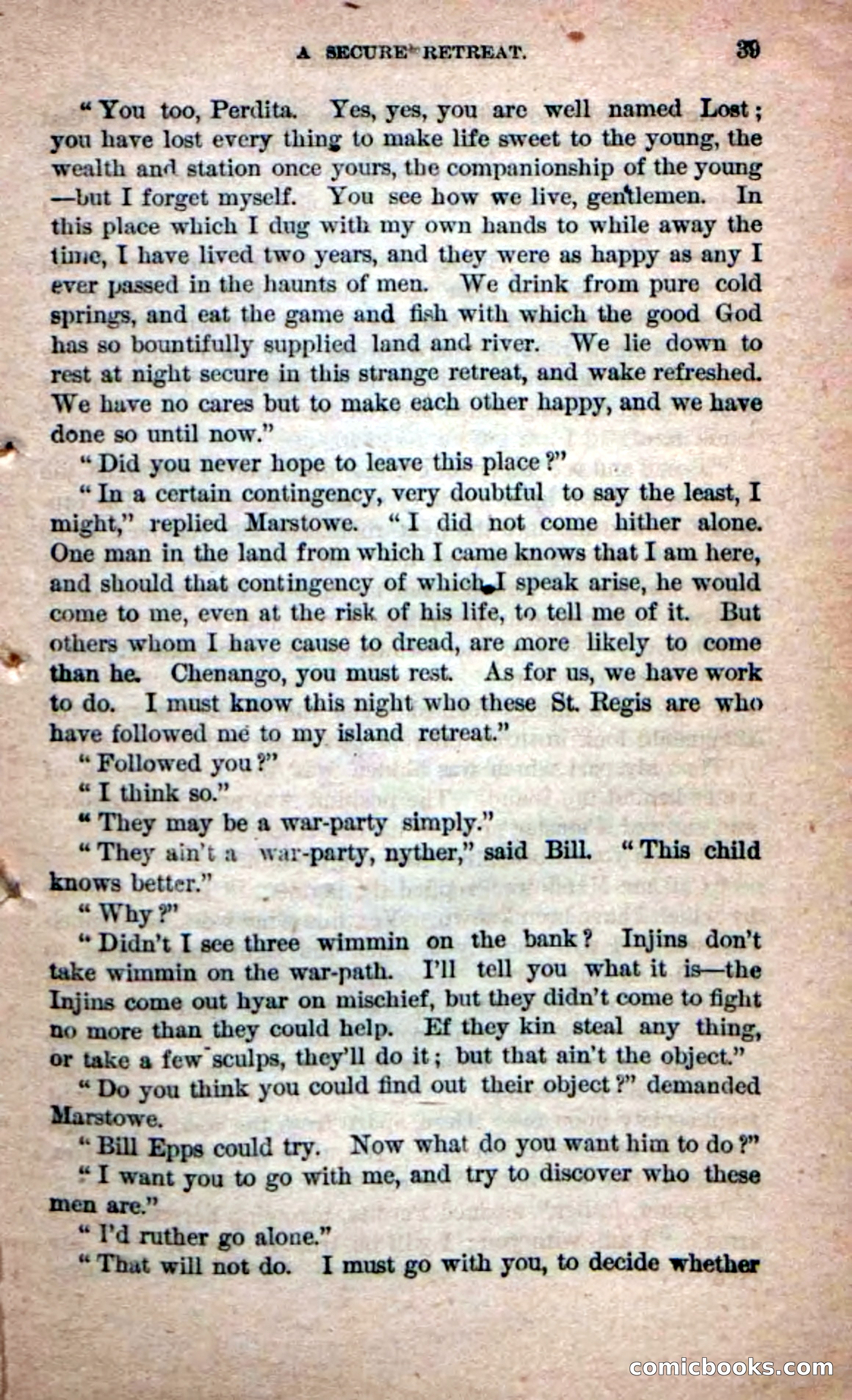 Beadle's Dime Novels No. 215: The White Hermit — page 37 of 98