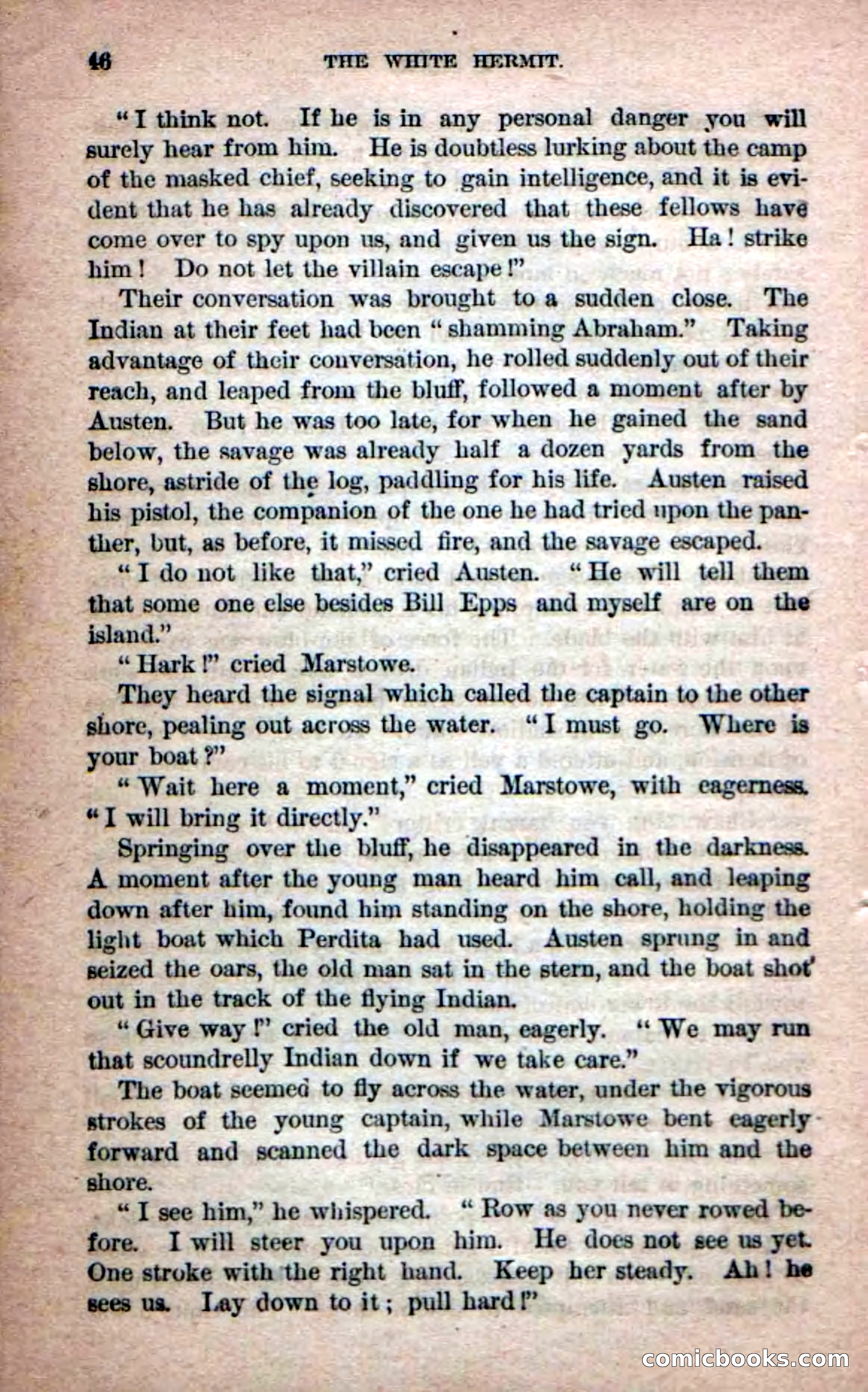 Beadle's Dime Novels No. 215: The White Hermit — page 44 of 98