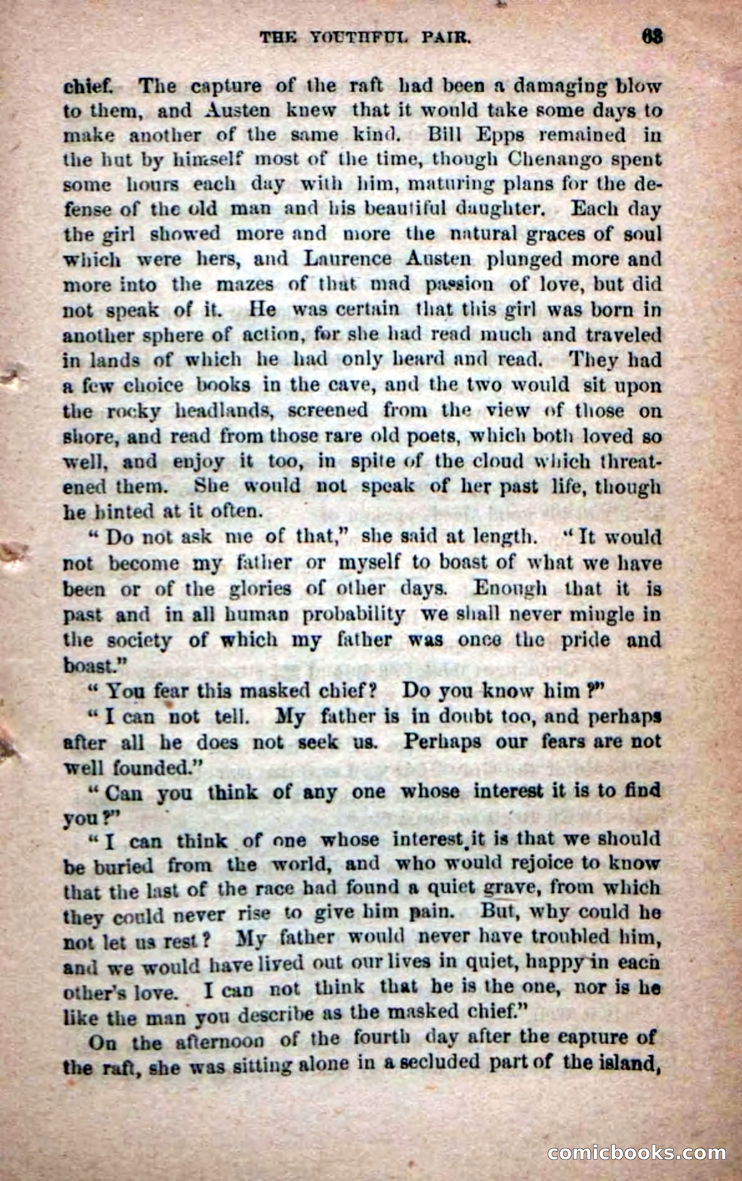 Beadle's Dime Novels No. 215: The White Hermit — page 59 of 98