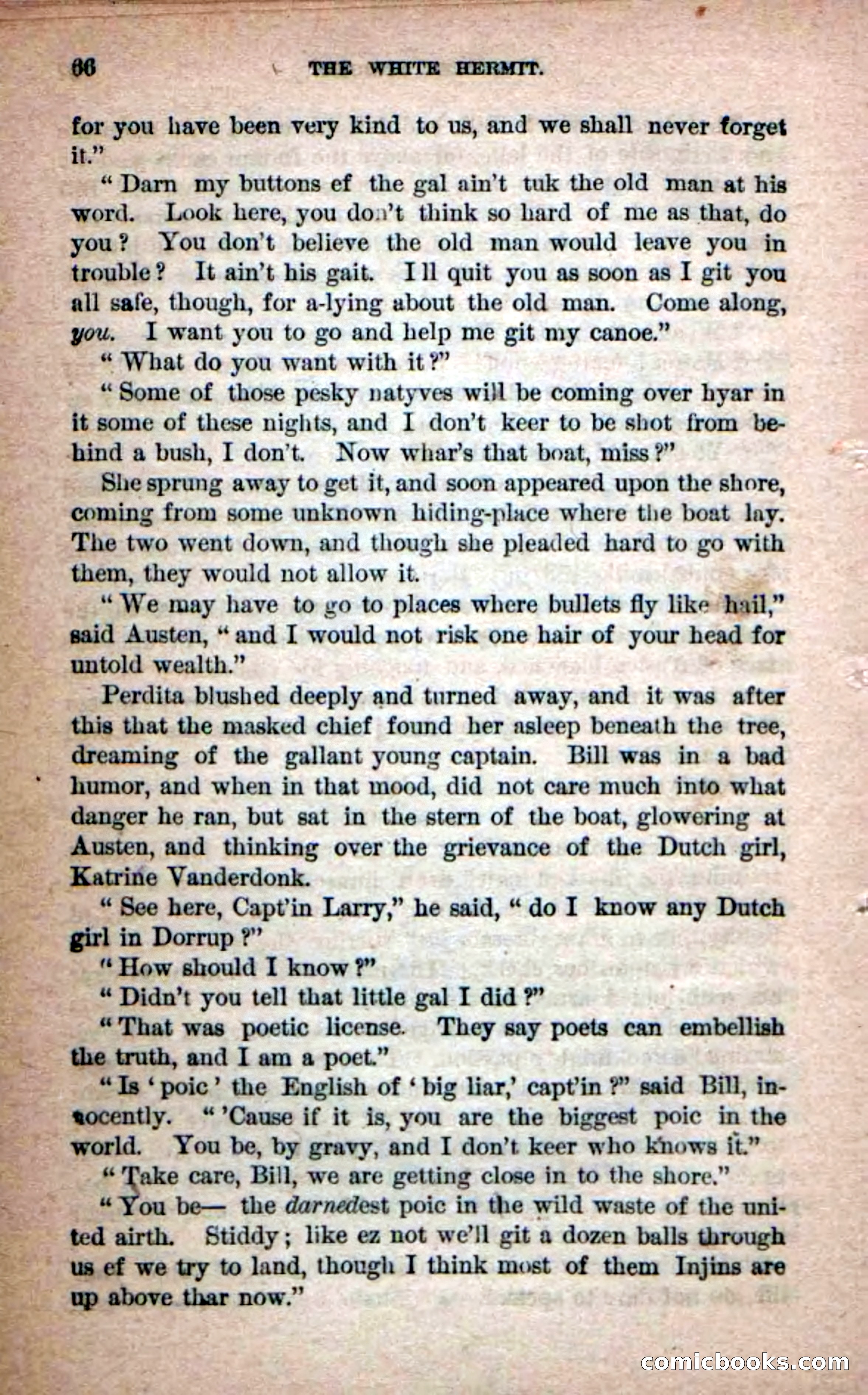 Beadle's Dime Novels No. 215: The White Hermit — page 62 of 98