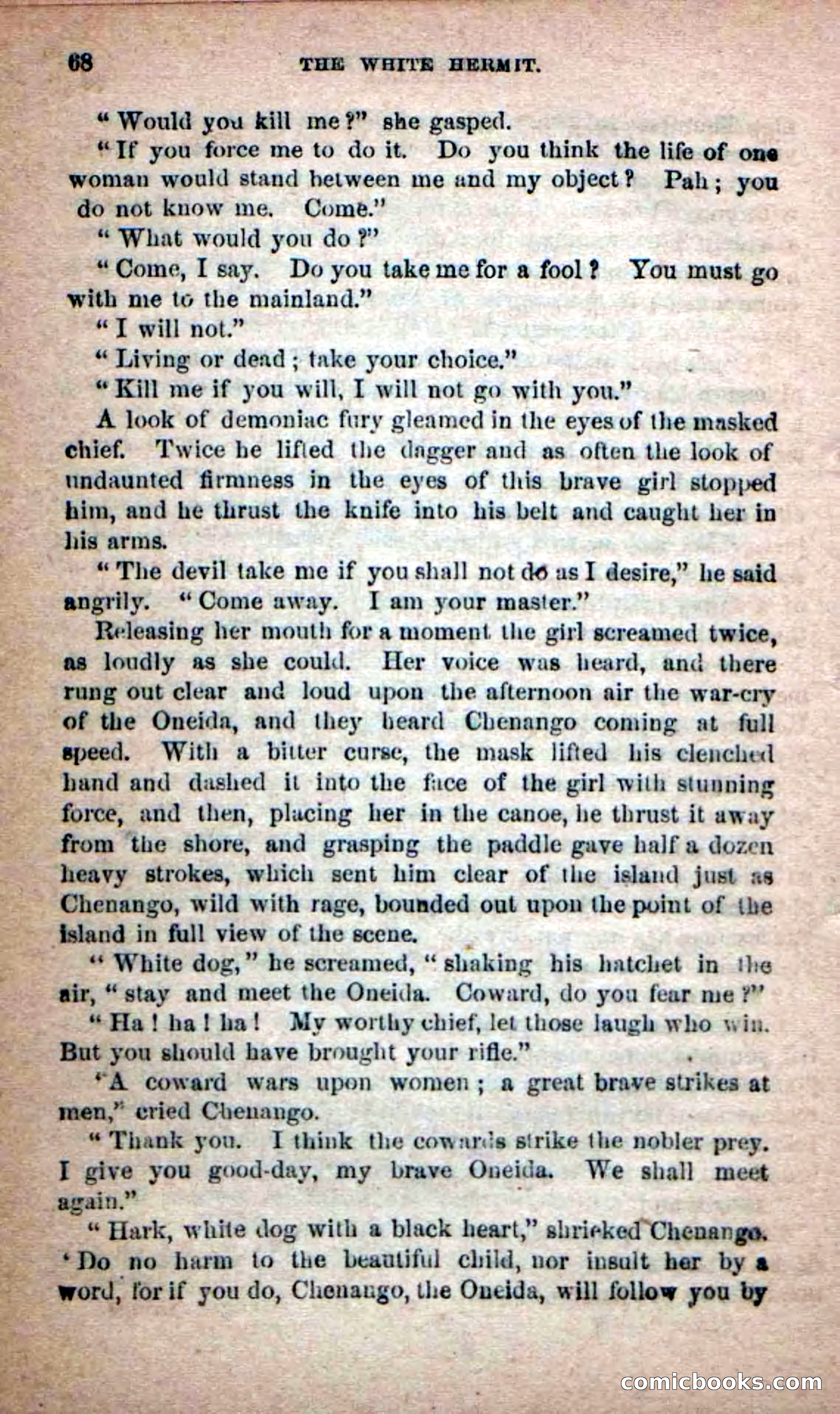 Beadle's Dime Novels No. 215: The White Hermit — page 64 of 98