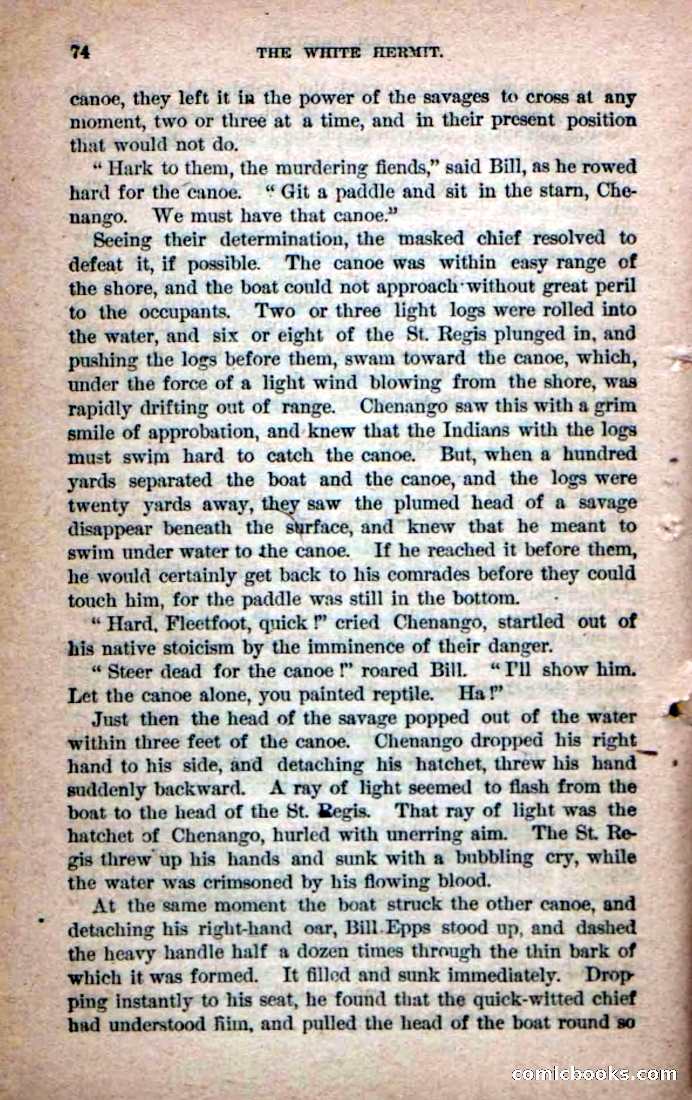 Beadle's Dime Novels No. 215: The White Hermit — page 70 of 98