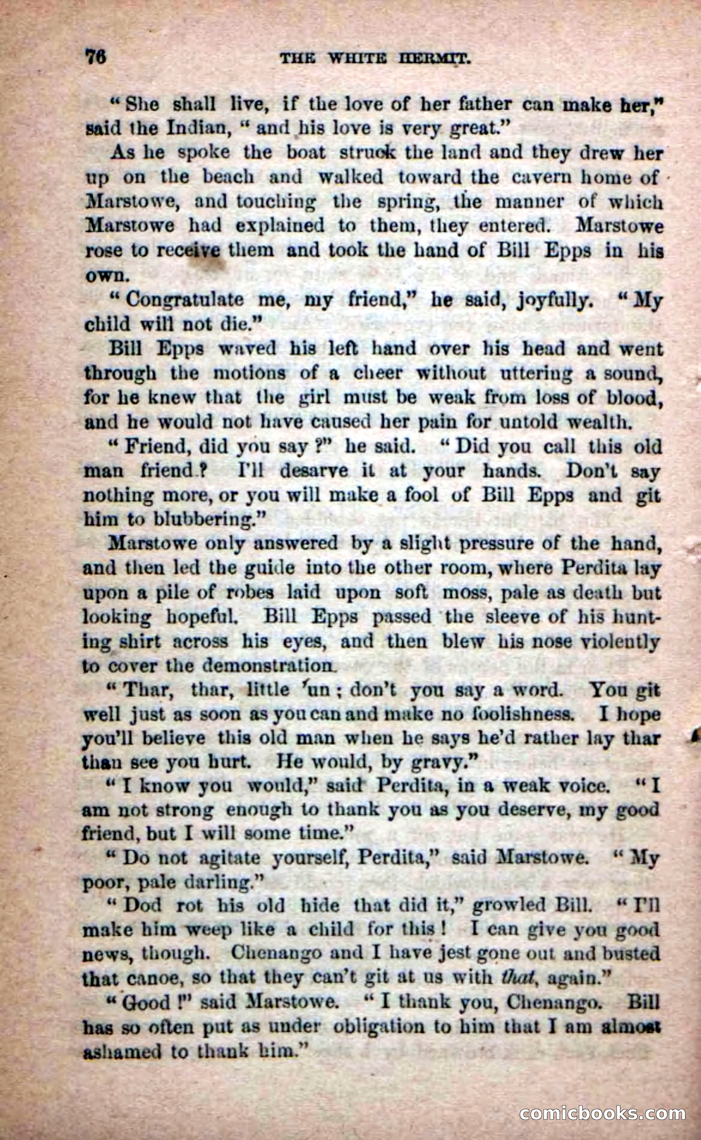 Beadle's Dime Novels No. 215: The White Hermit — page 72 of 98