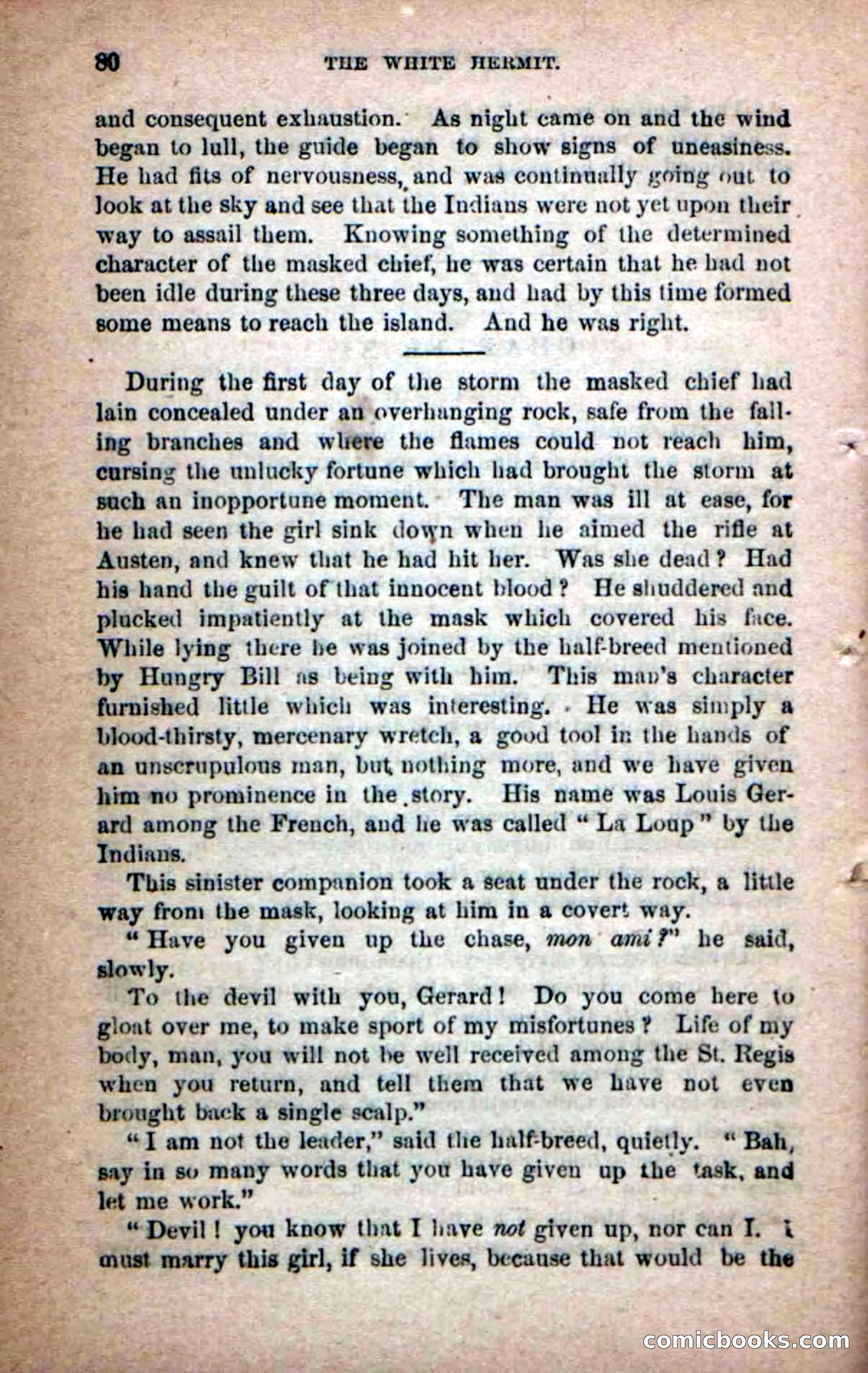 Beadle's Dime Novels No. 215: The White Hermit — page 76 of 98