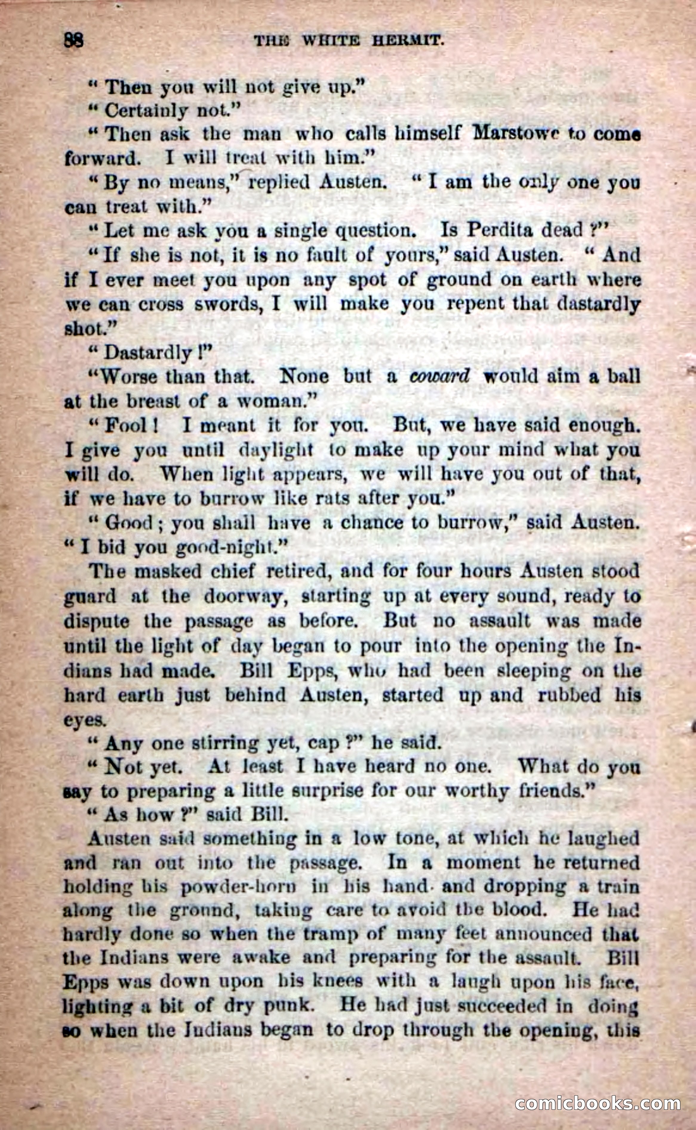 Beadle's Dime Novels No. 215: The White Hermit — page 84 of 98