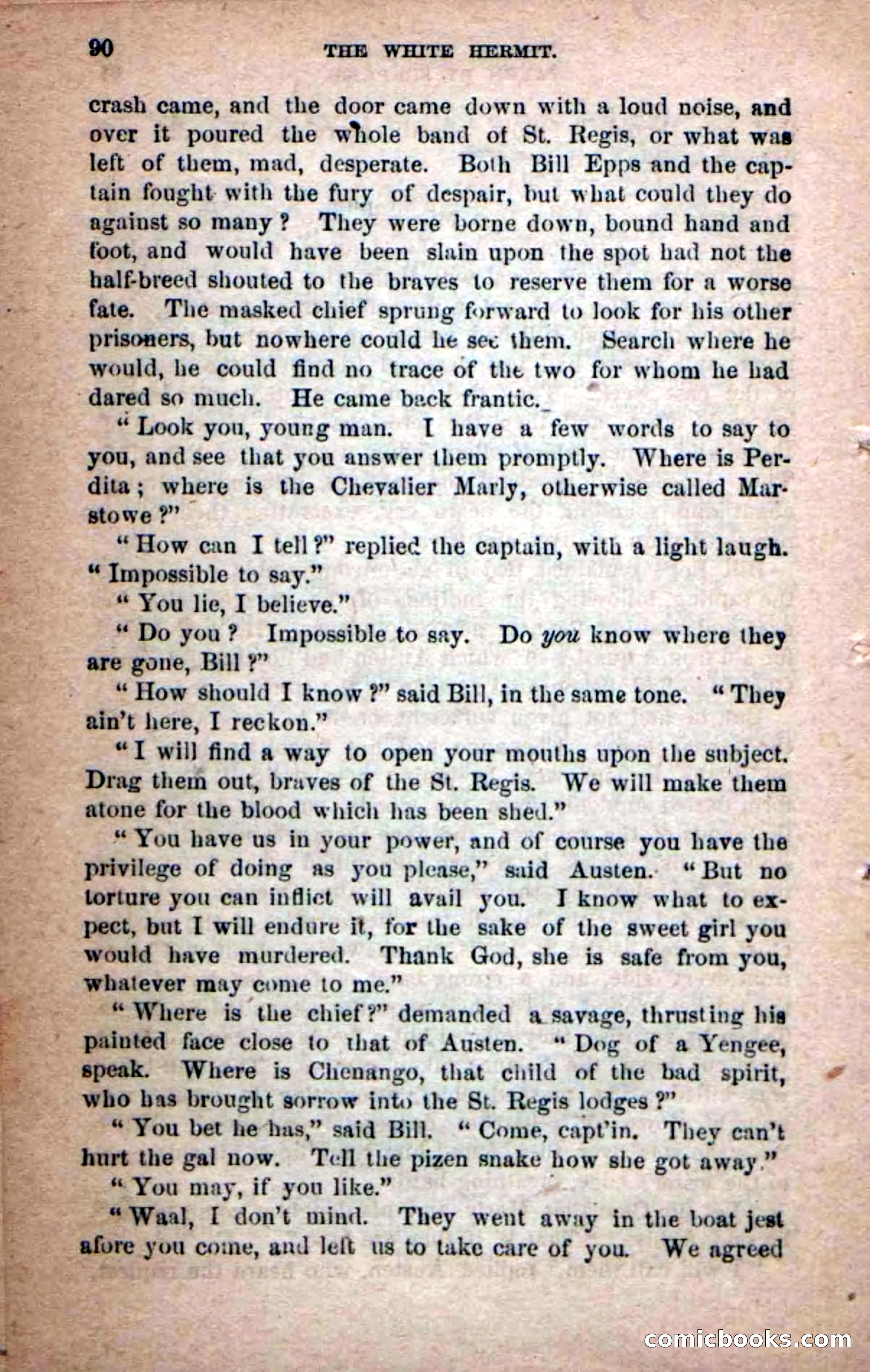 Beadle's Dime Novels No. 215: The White Hermit — page 86 of 98
